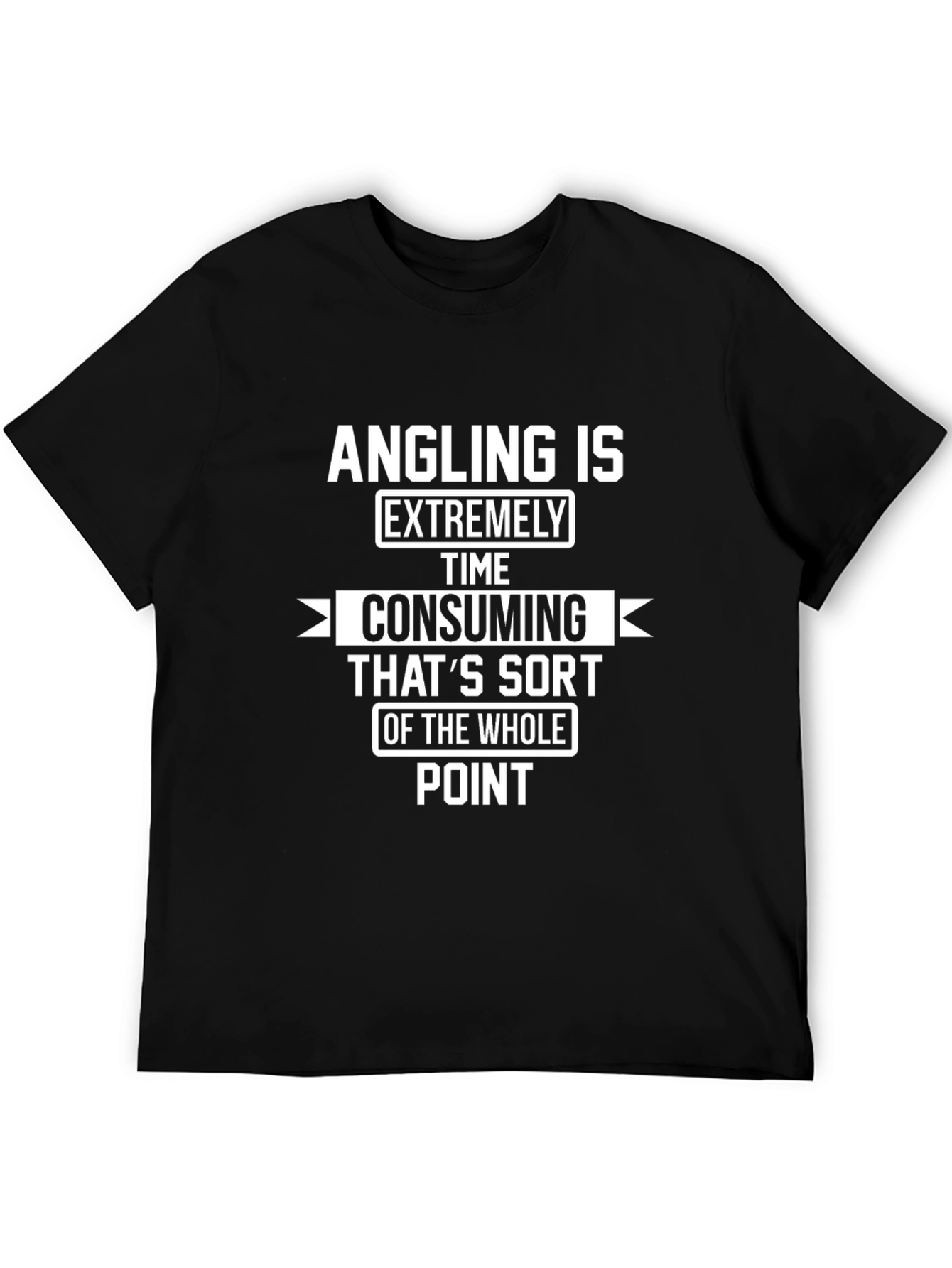 Black Angling Consuming T-Shirt view 5