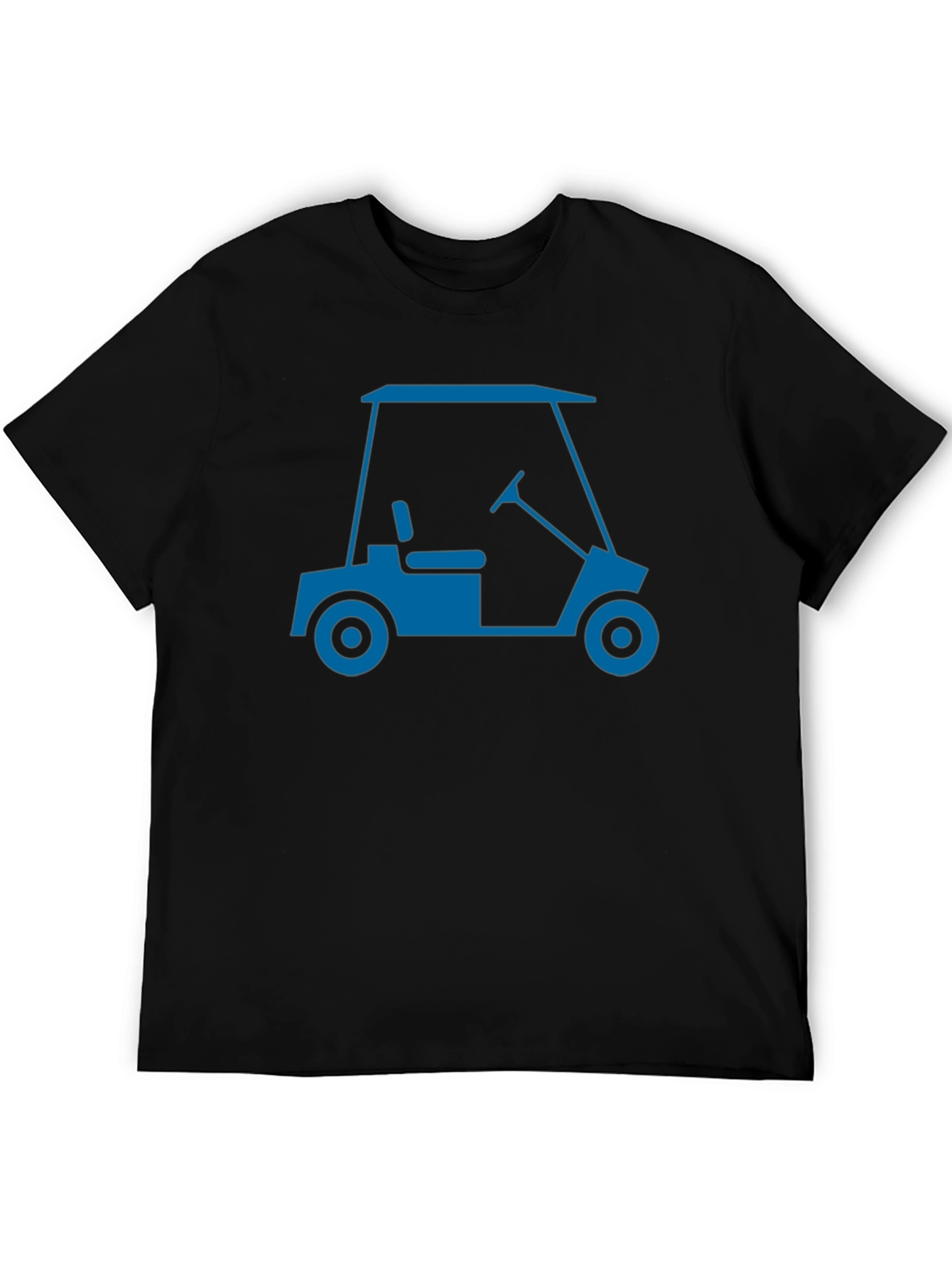 Black Golf Cart Graphic Tee - Cool & Casual view 5
