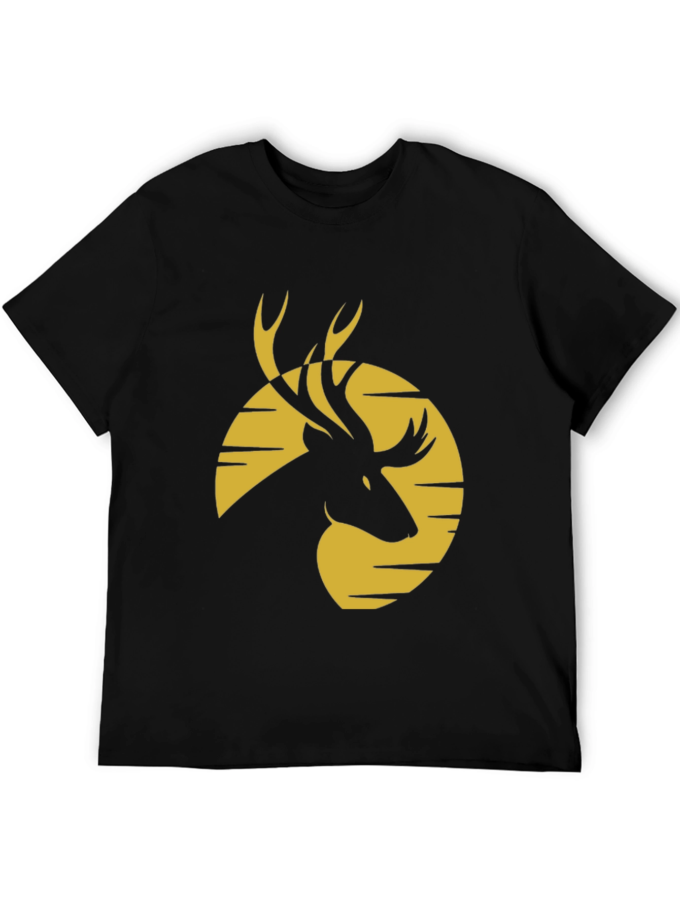 Black Deer Silhouette T-Shirt view 5
