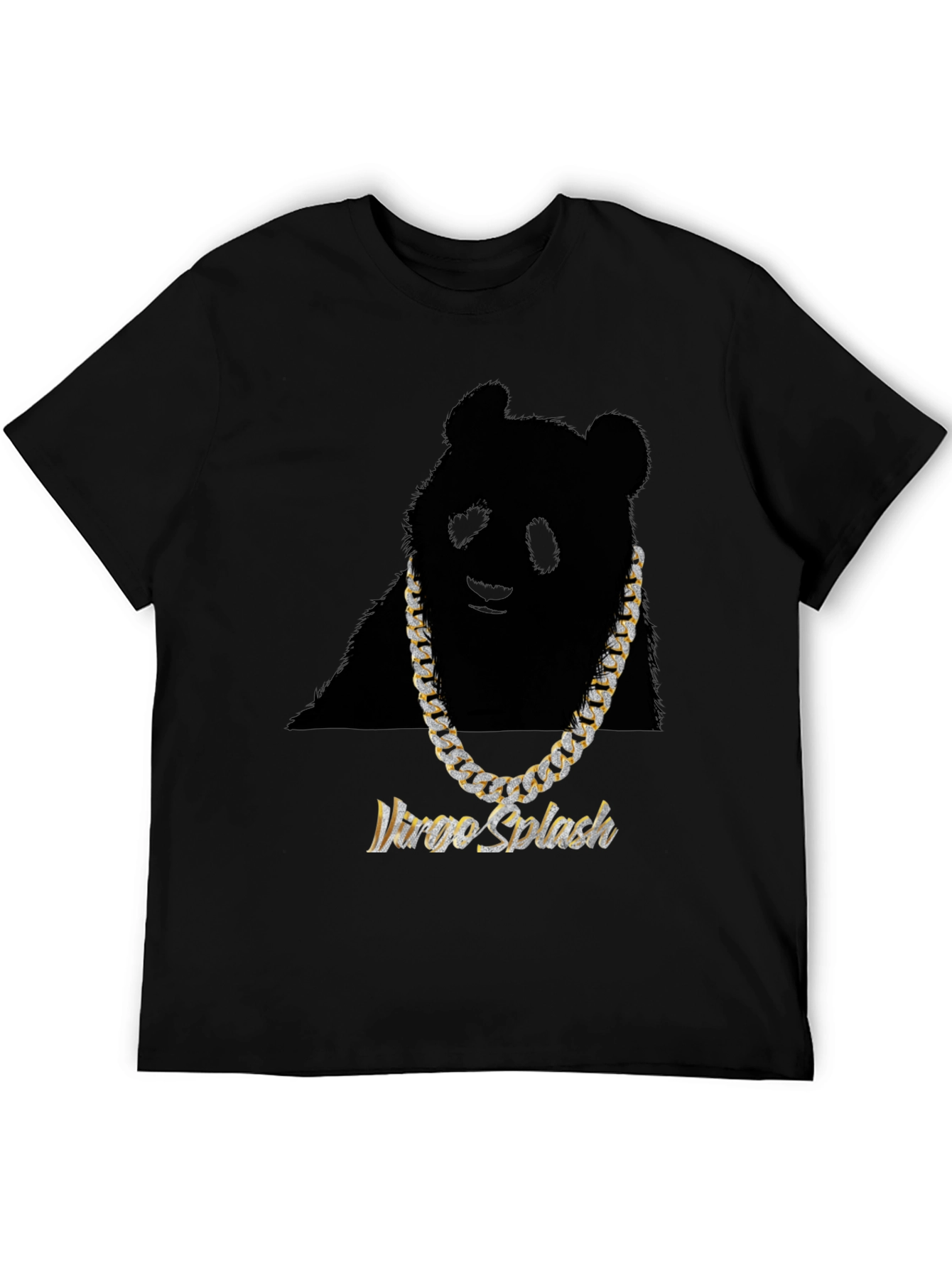 Black Panda Bling Graphic Tee view 5