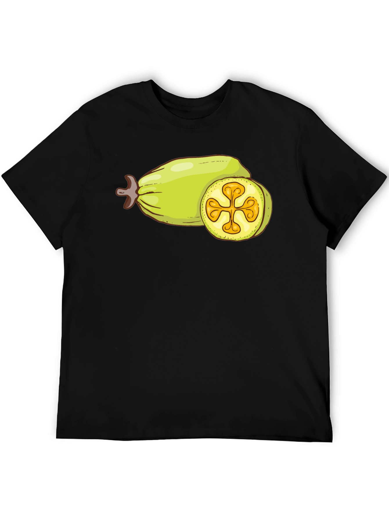 Black Feijoa Fruit Graphic Tee - Unique & Stylish view 5