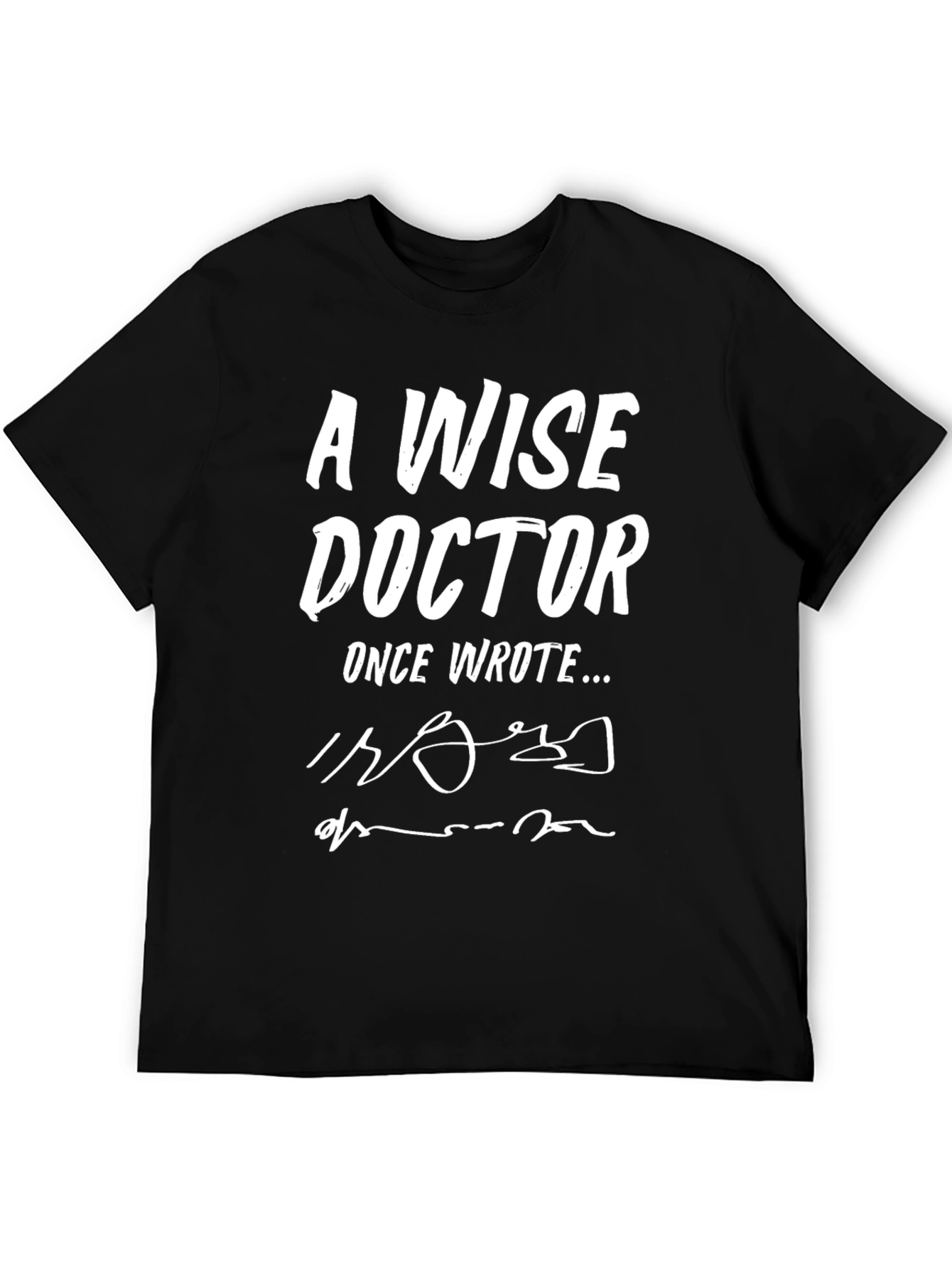 Black A Wise Doctor T-Shirt Novelty Gift Idea view 5