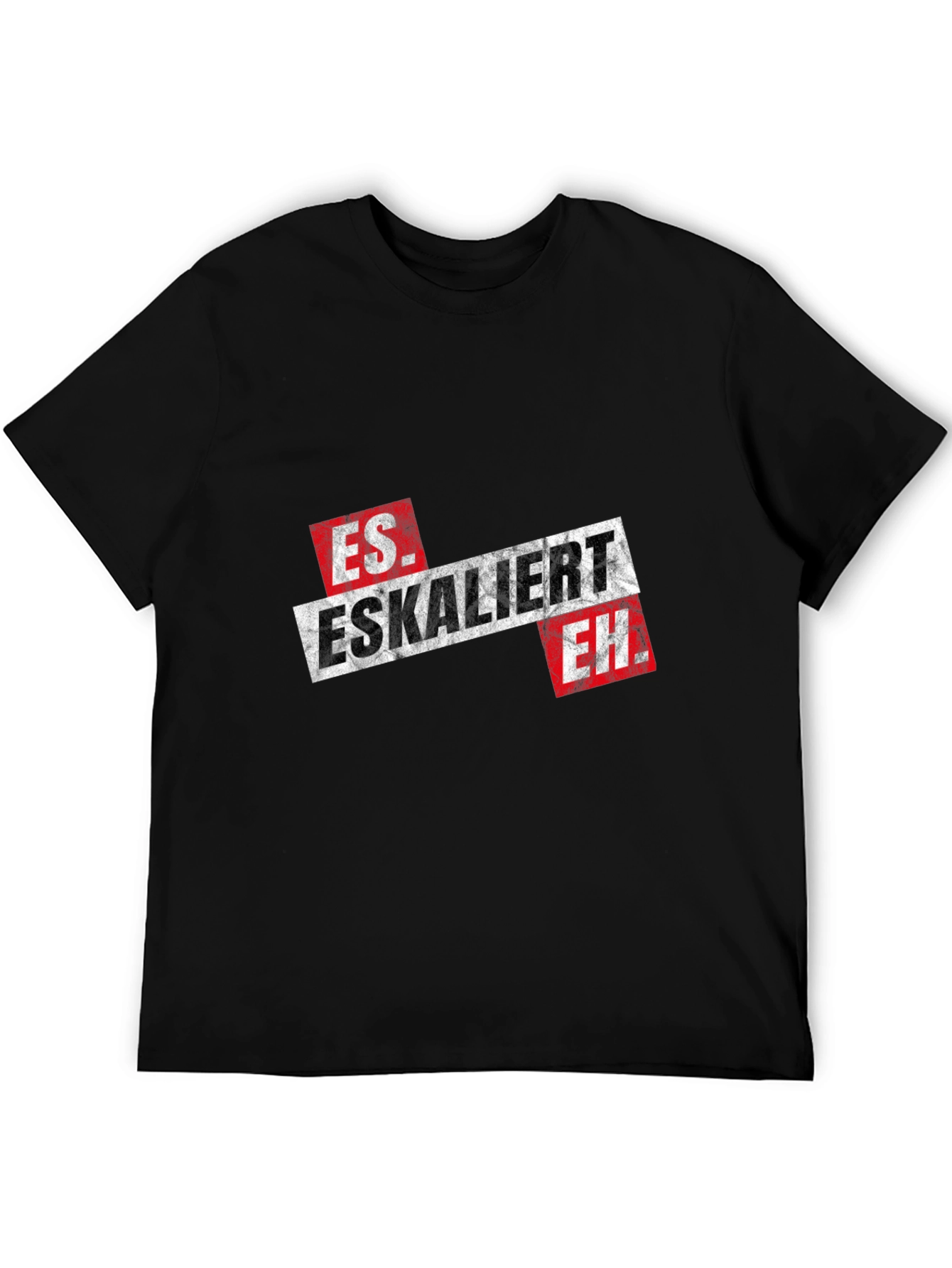 Black Es Eskaliert Eh Black Graphic Tee view 5