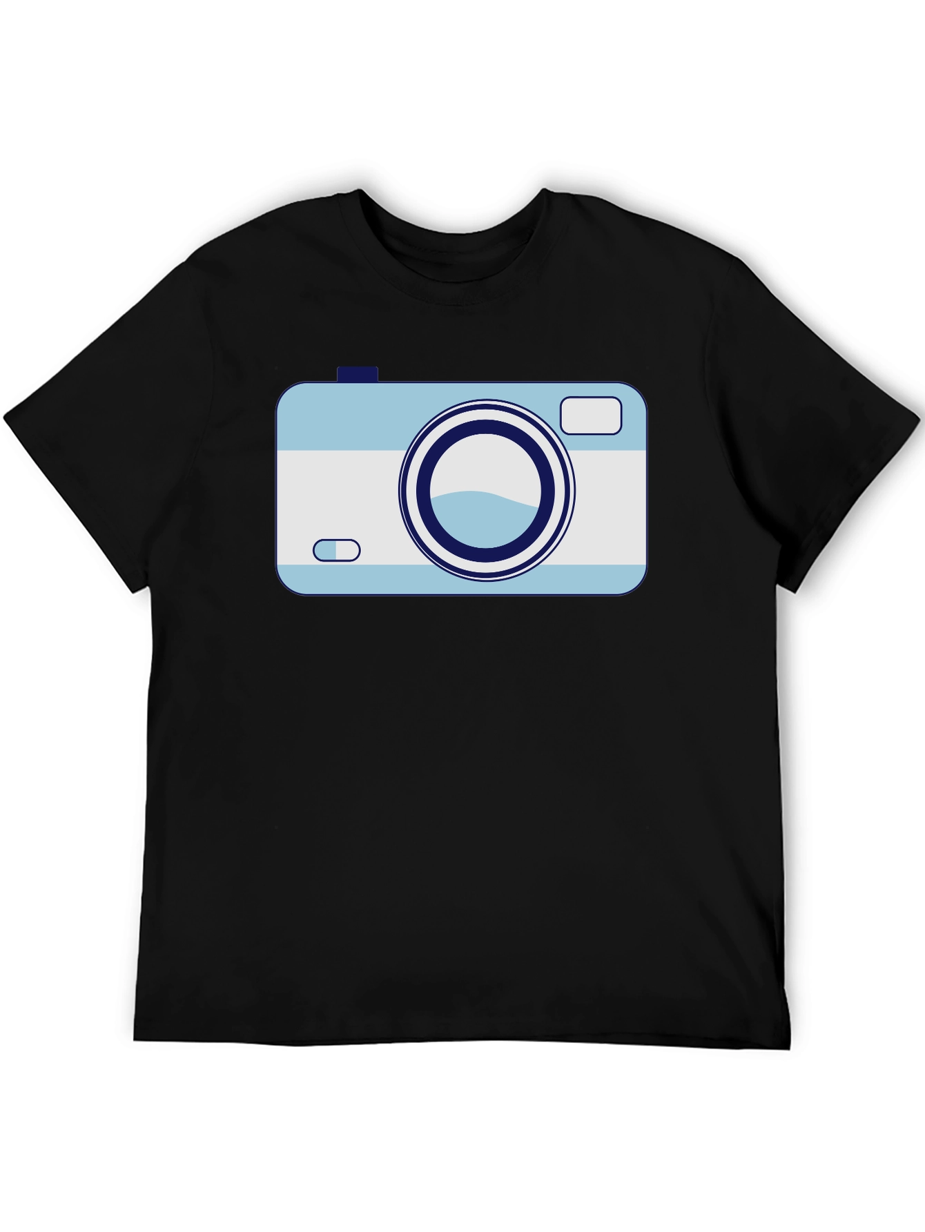 Black Retro Camera Graphic Tee - Black view 5
