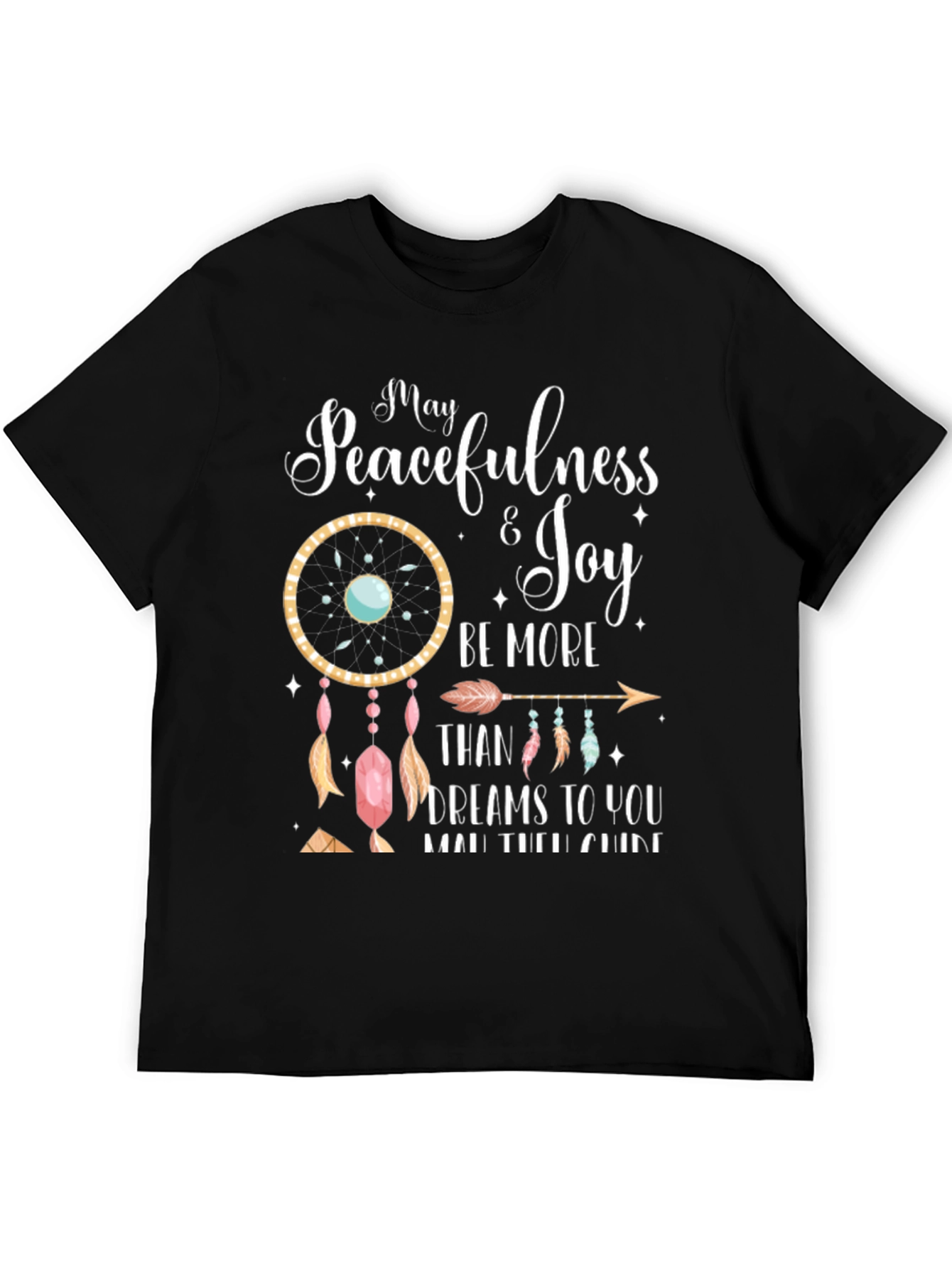 Black Peacefulness & Joy Graphic Tee view 5