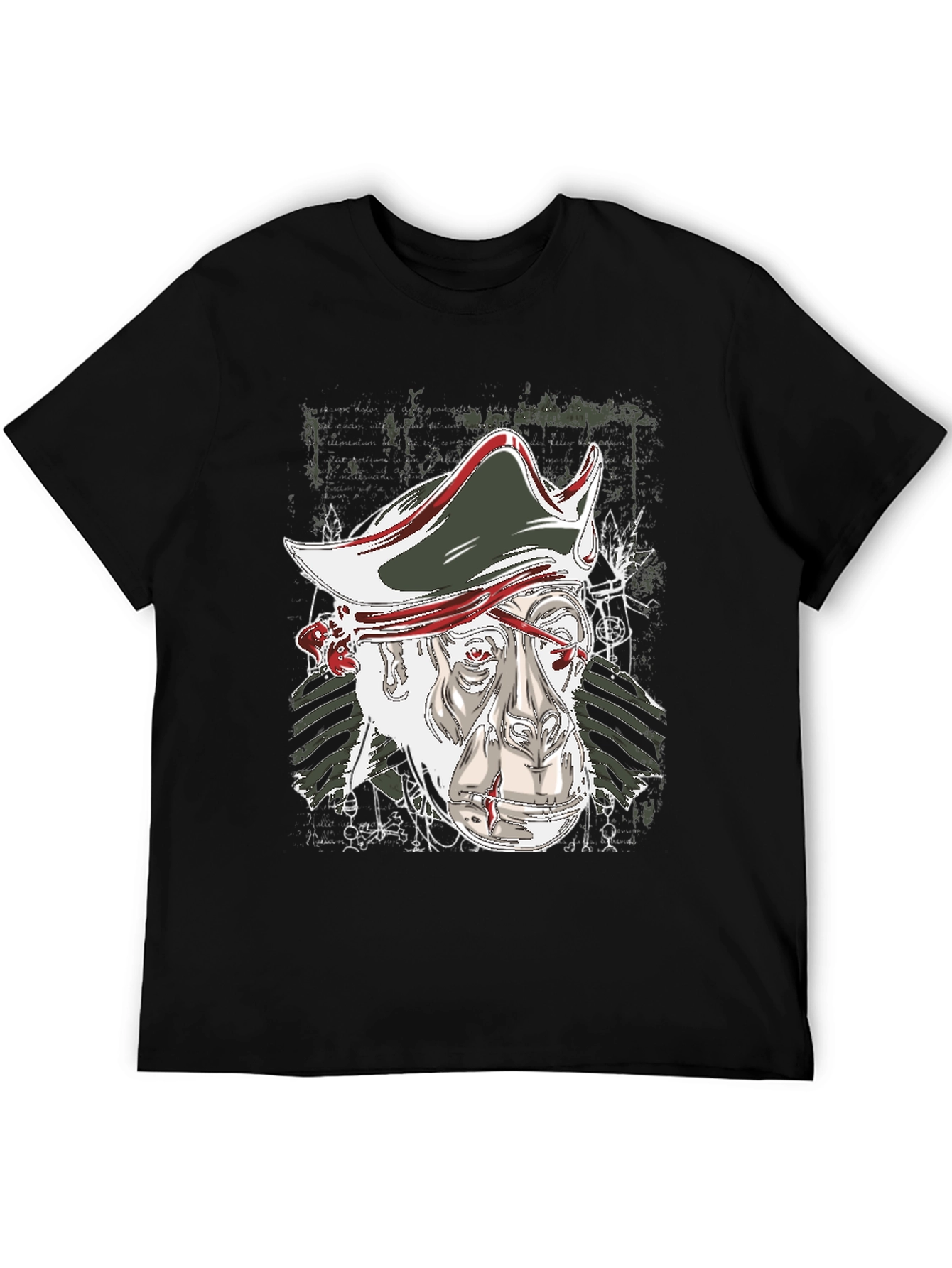 Black Pirate Monkey Graphic Tee view 5