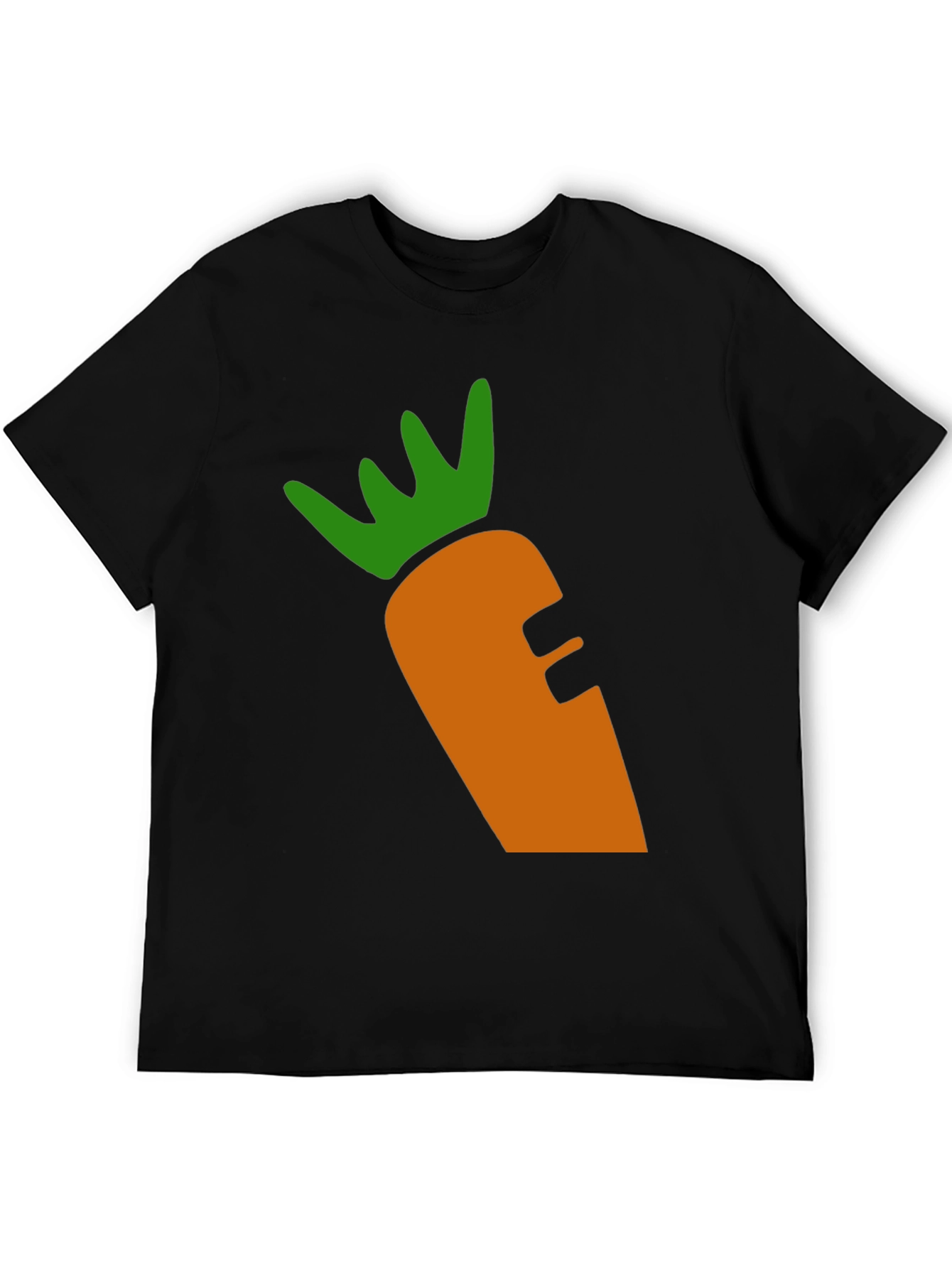 Black Carrot Graphic Tee - Black Cotton Blend view 5