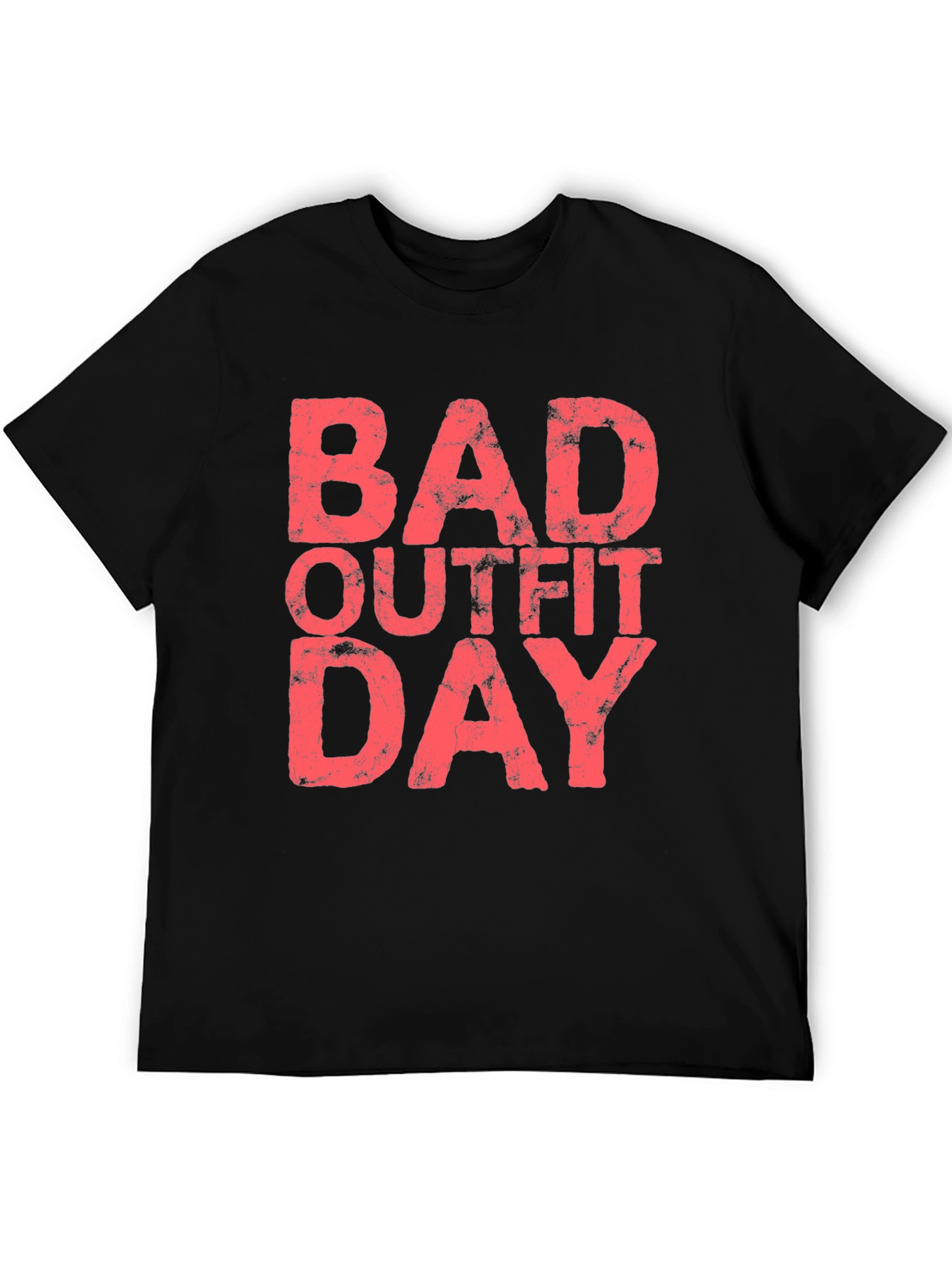 Black Bad Outfit Day T-Shirt - Men's Black Tee view 5