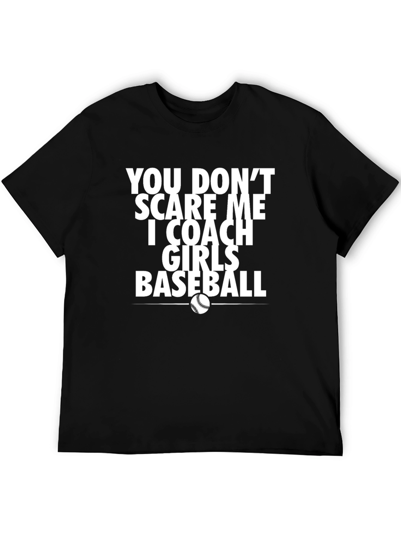 Black Coach Girls Baseball T-Shirt - Funny & Unique! view 5