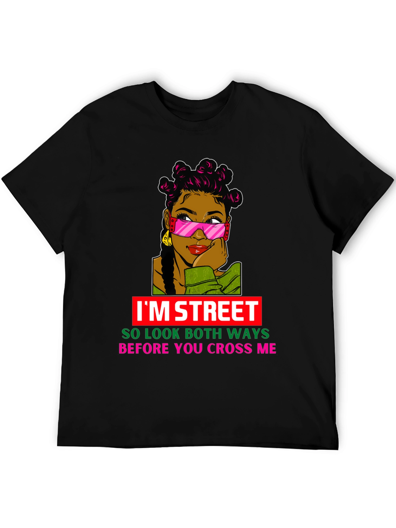 Black I'm Street Graphic Tee view 5