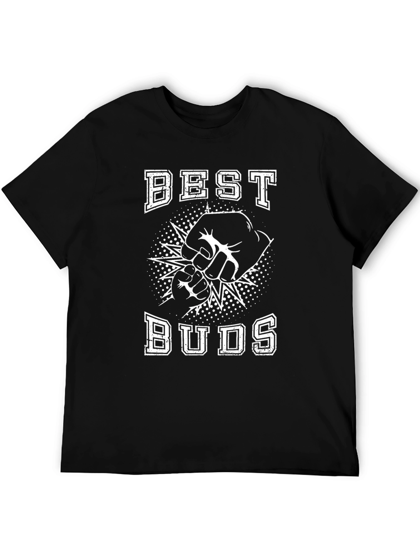Black Best Buds Graphic Tee - Friendship T-Shirt view 5