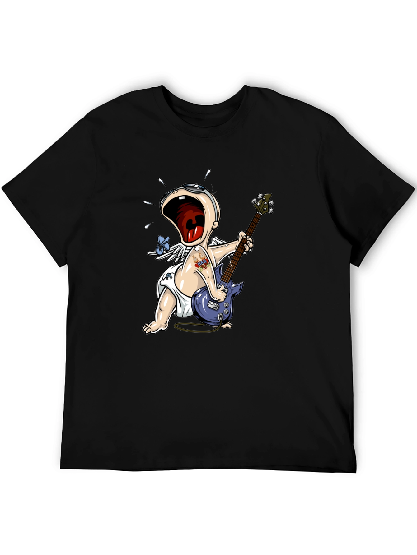 Black Rockin' Baby Graphic Tee view 5