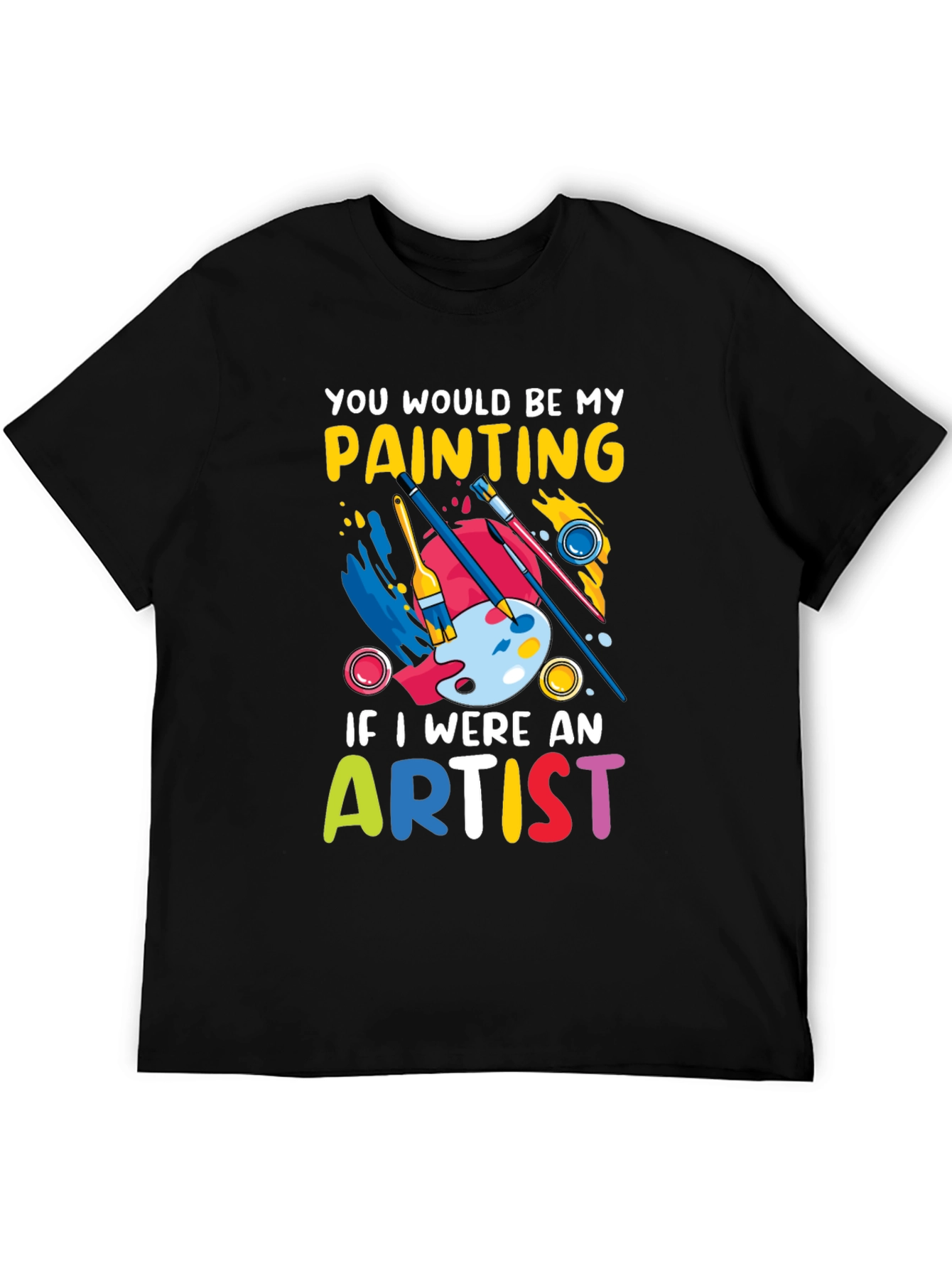 Black Artist Painting Graphic T-Shirt view 5