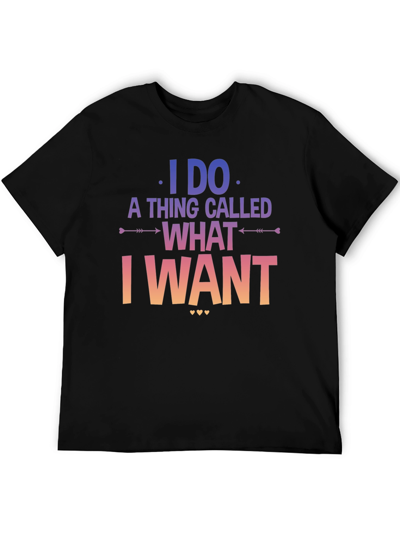 Black I Do What I Want Graphic T-Shirt view 5