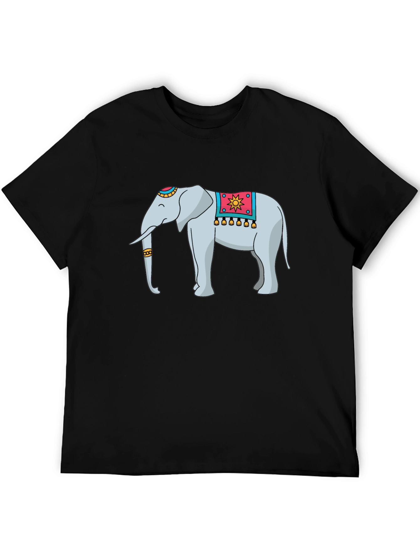Black Elephant Graphic Tee - Black Cotton Blend view 5