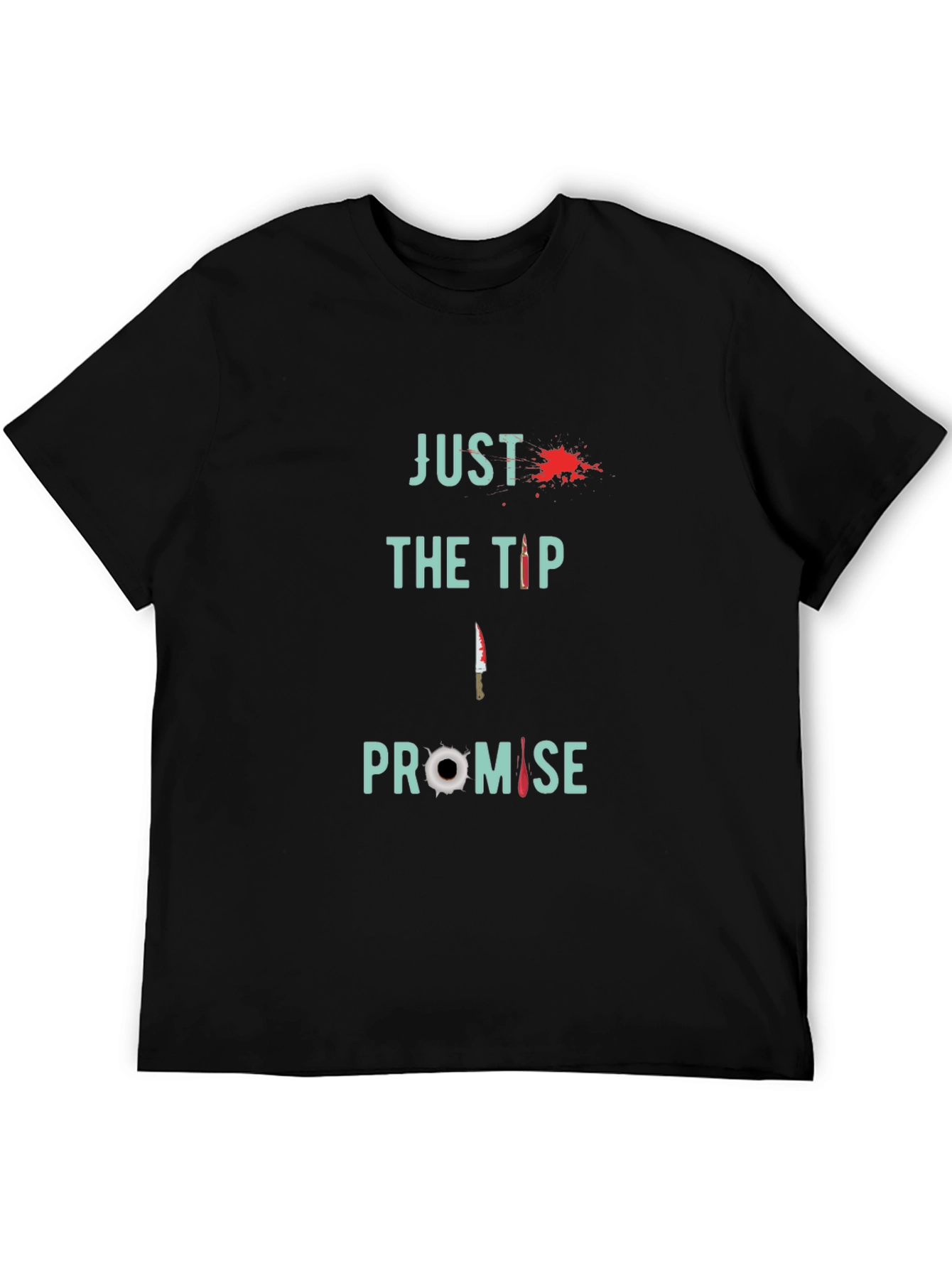 Black Just the Tip Promise Graphic Tee view 5