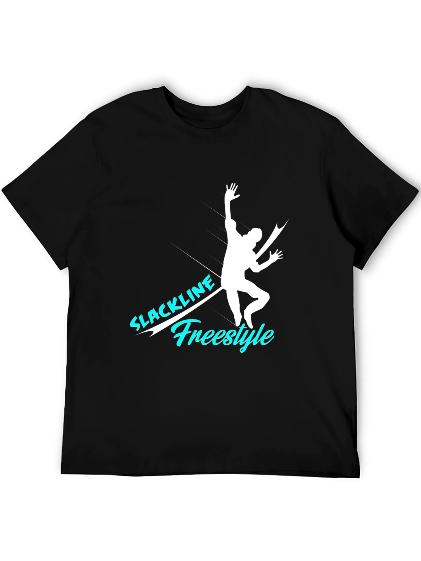 Black Slackline Freestyle Graphic T-Shirt - Black view 5