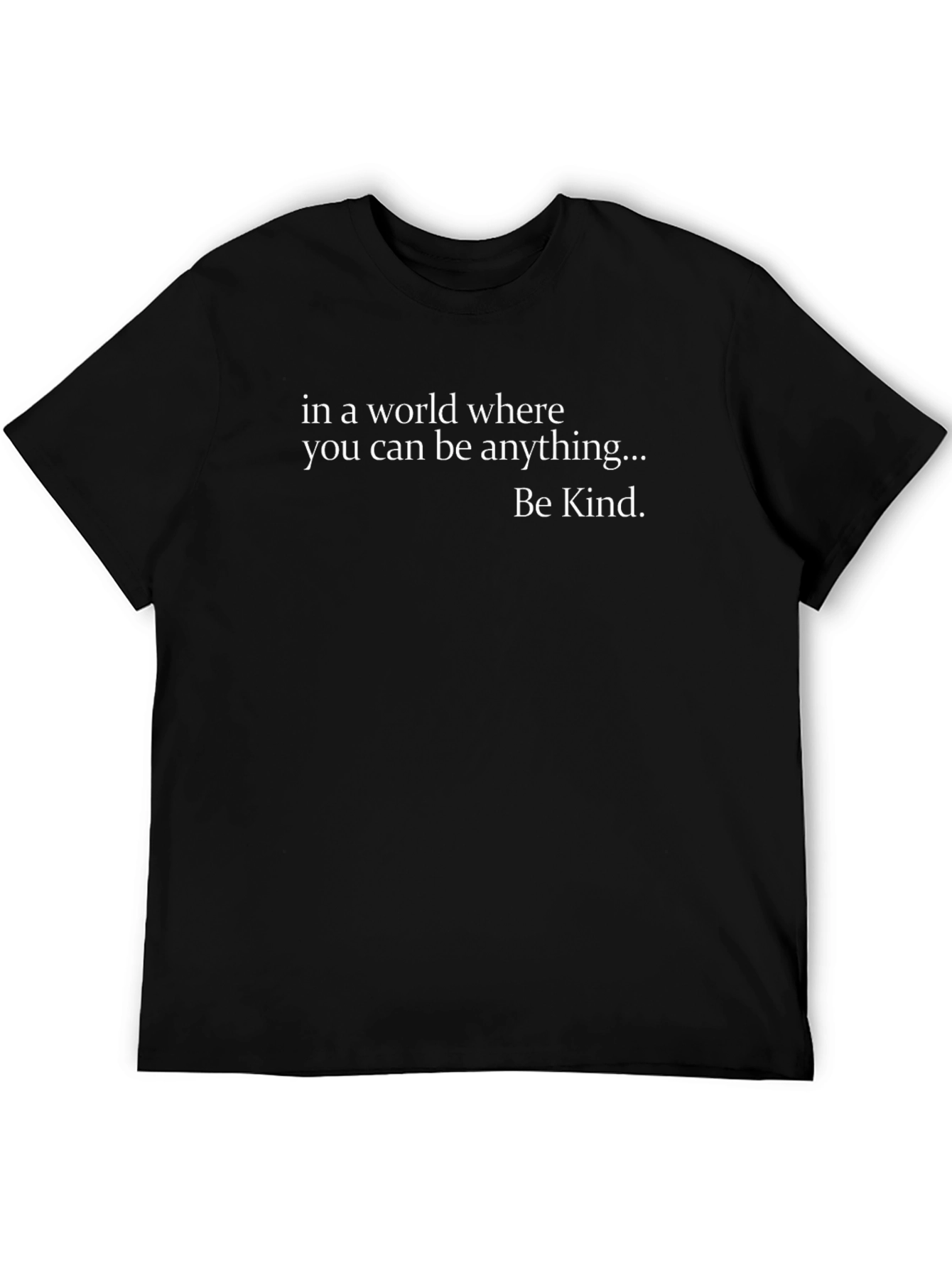 Black Be Kind T-Shirt - Inspirational Graphic Tee view 5