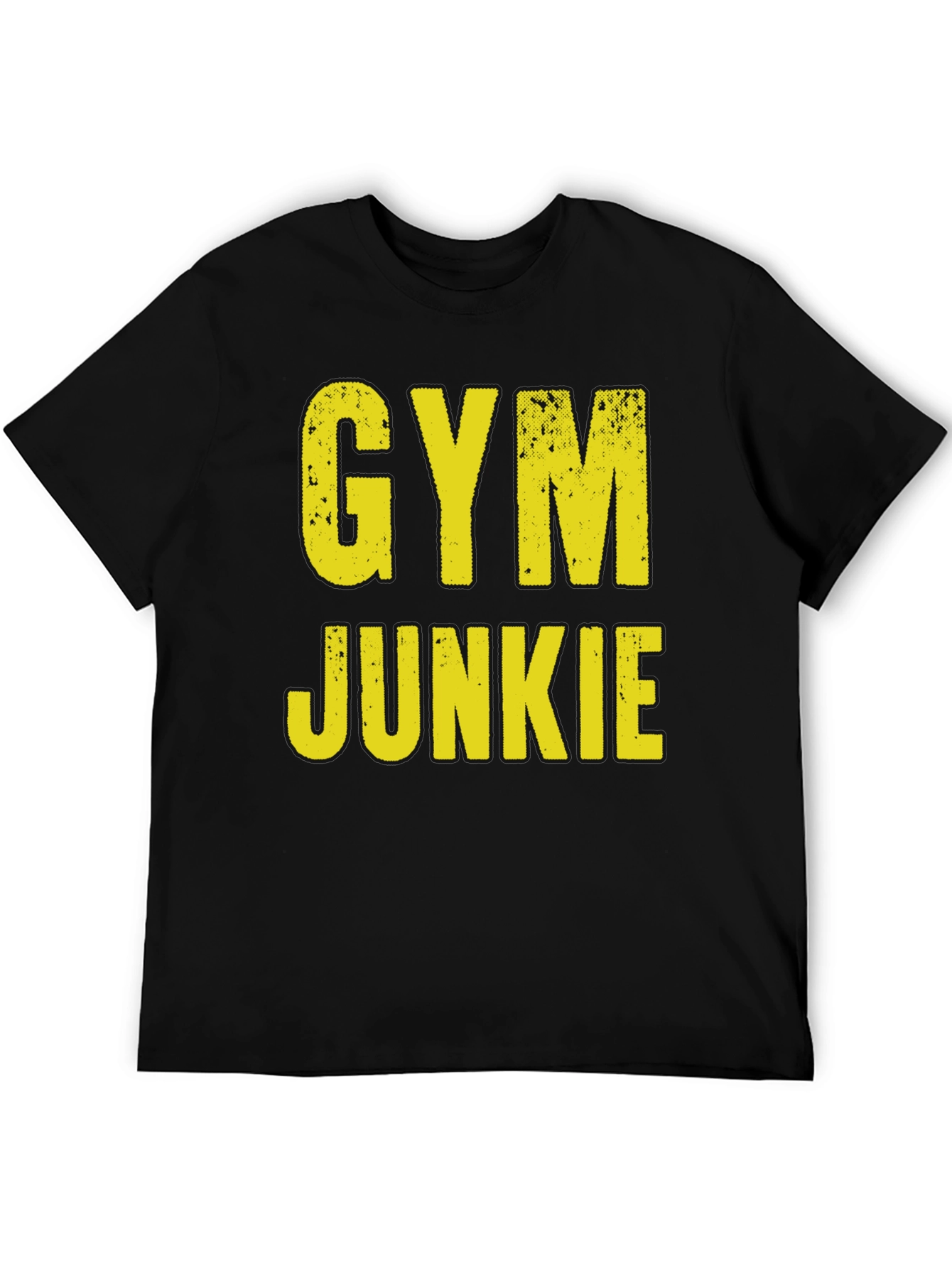 Black Gym Junkie Graphic T-Shirt - Fitness Apparel view 5