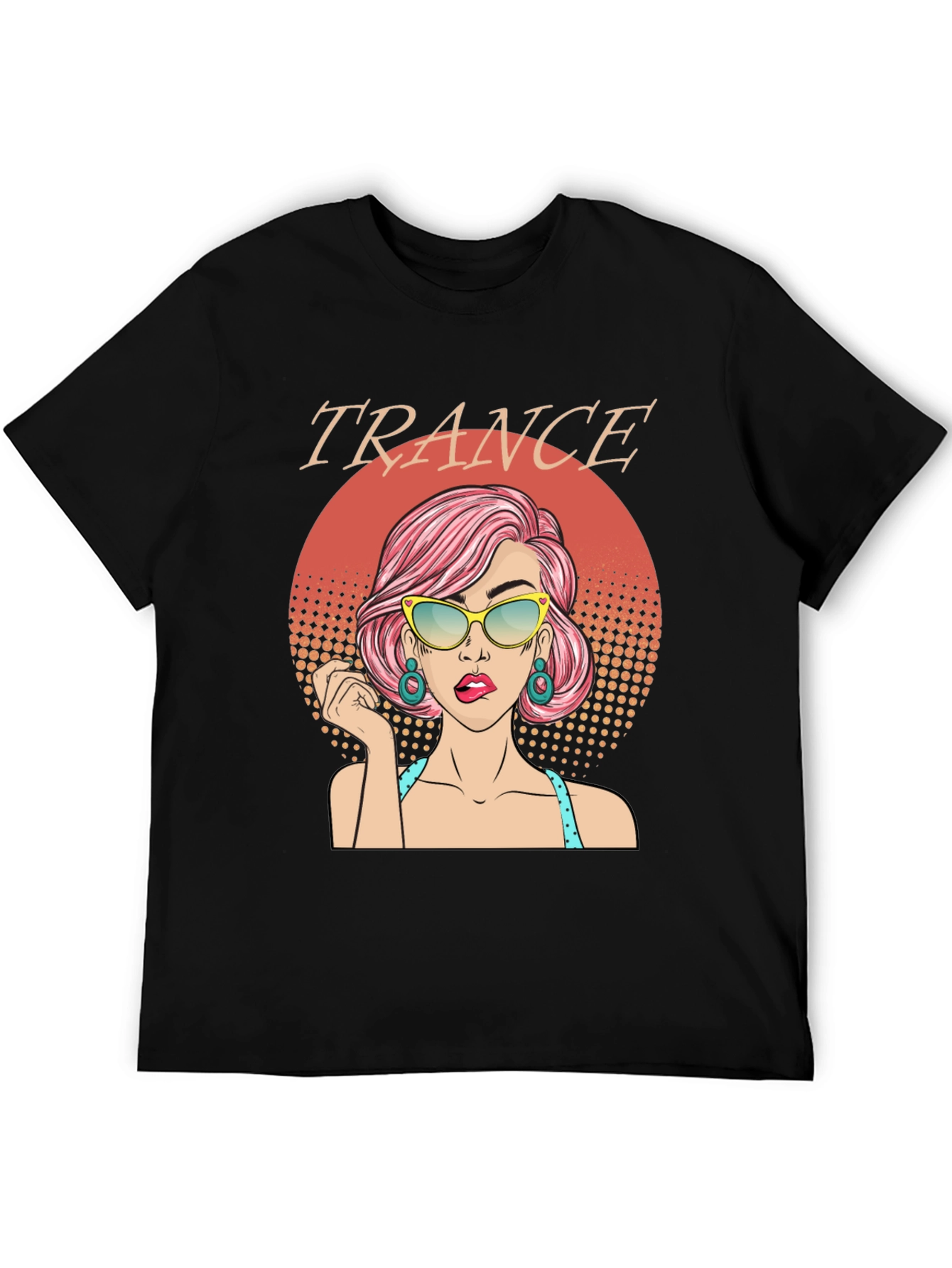 Trance Music T-Shirt - Retro Pop Art Graphic Tee - 5