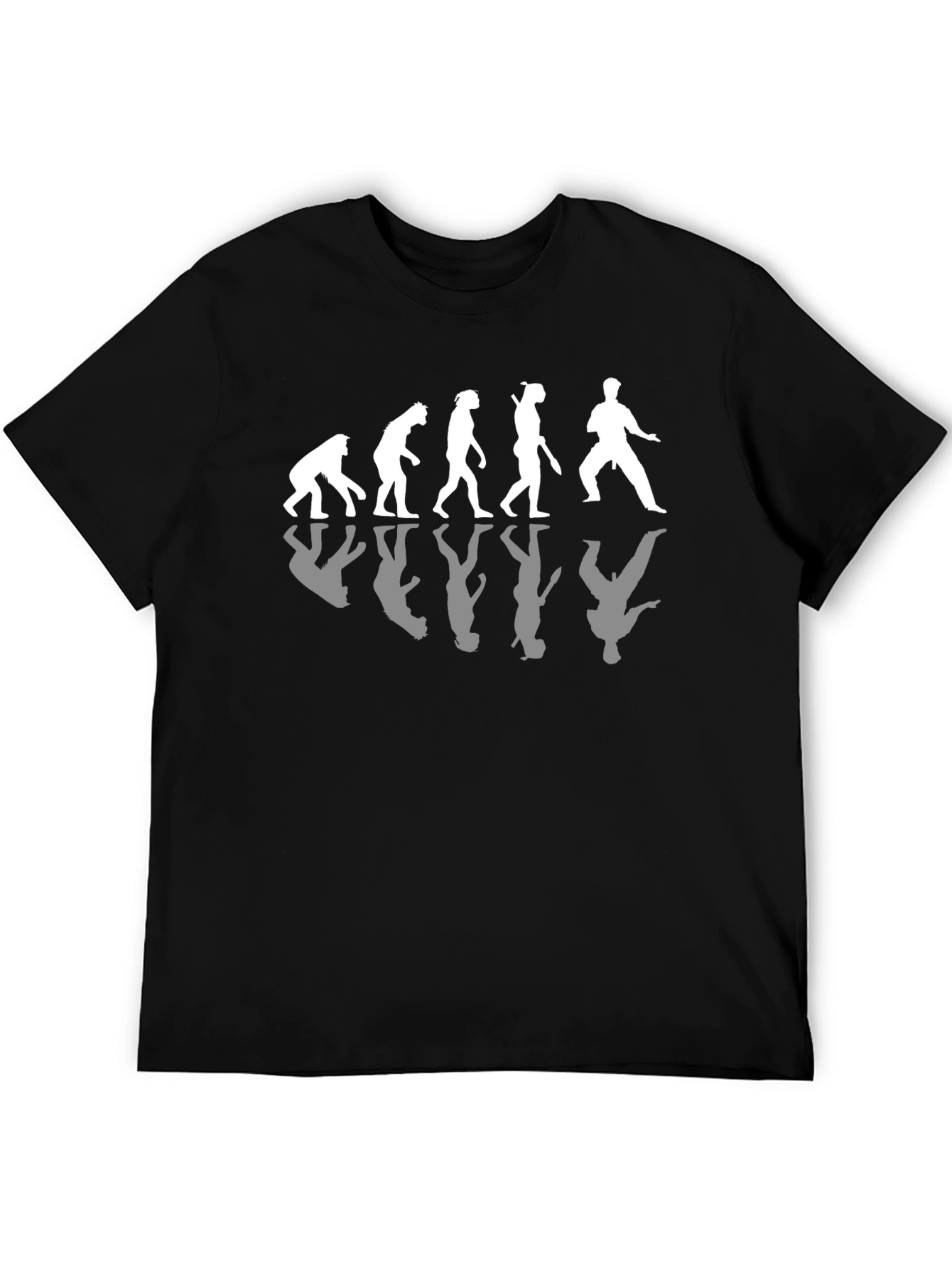 Black Evolution of a Martial Artist T-Shirt view 5