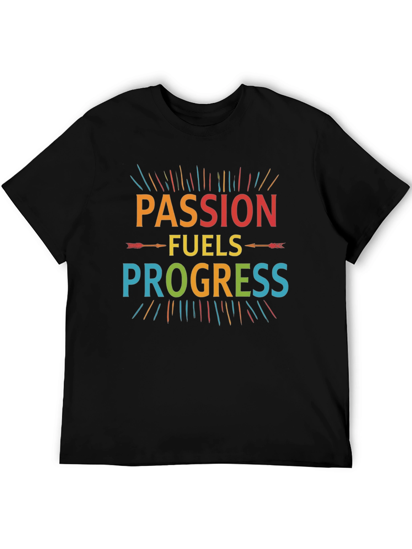 Black Passion Fuels Progress Graphic Tee view 5