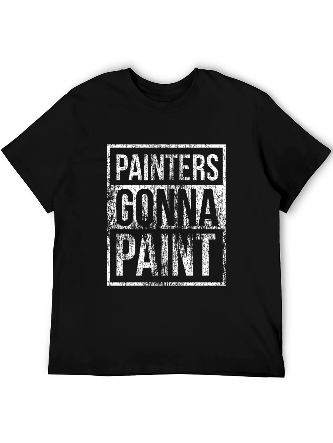 Black Painter Gonna Paint Black Cotton Graphic T-Shirt view 5