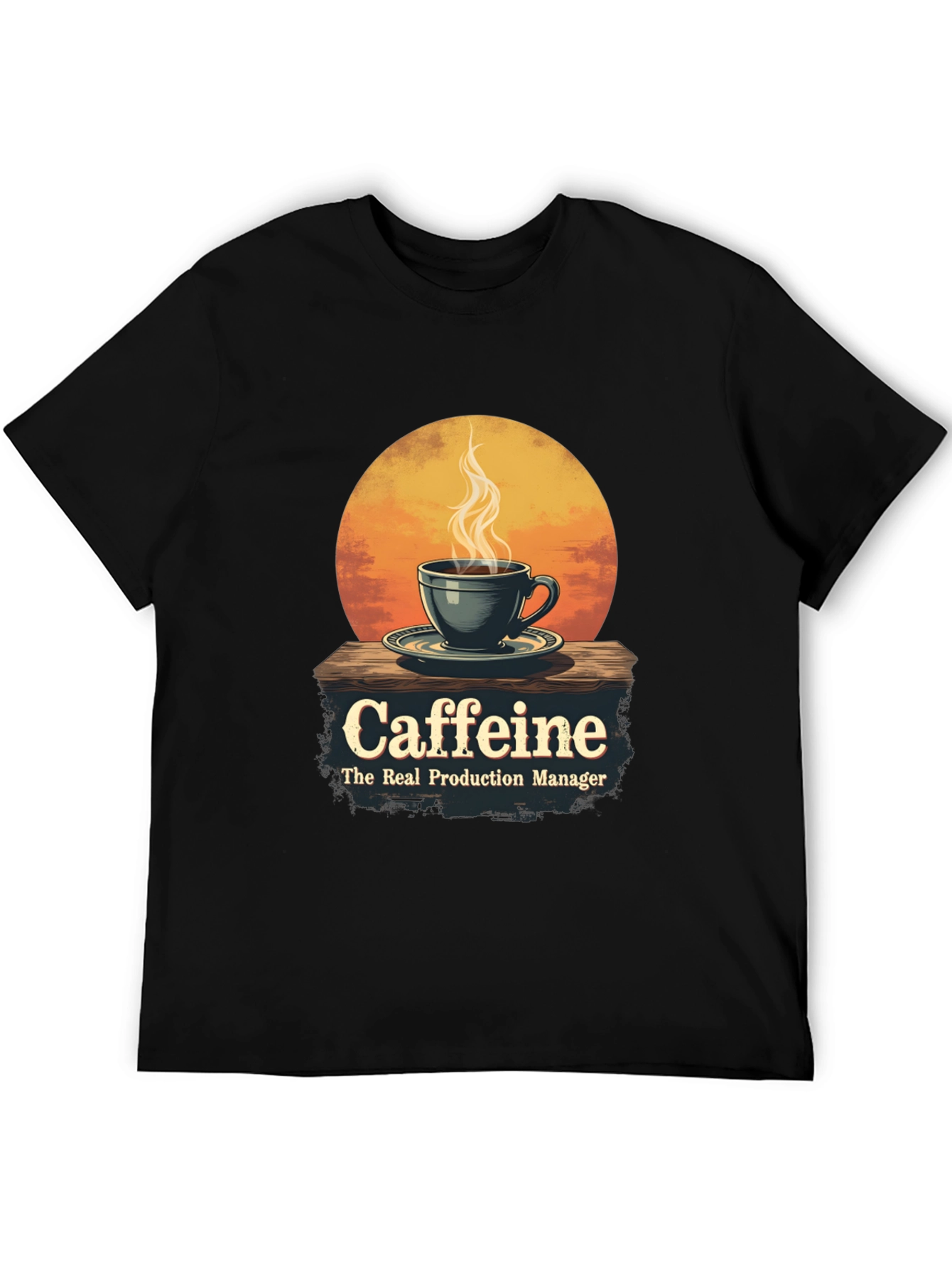 Black Caffeine: The Real Production Manager T-Shirt view 5