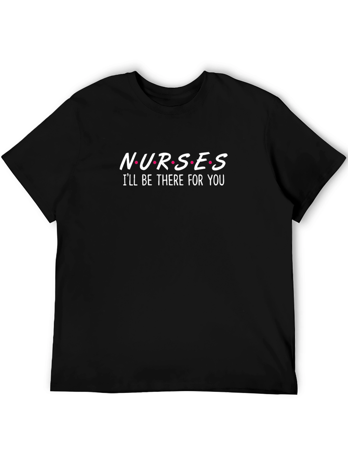 Black Nurses I'll Be There For You T-Shirt view 5