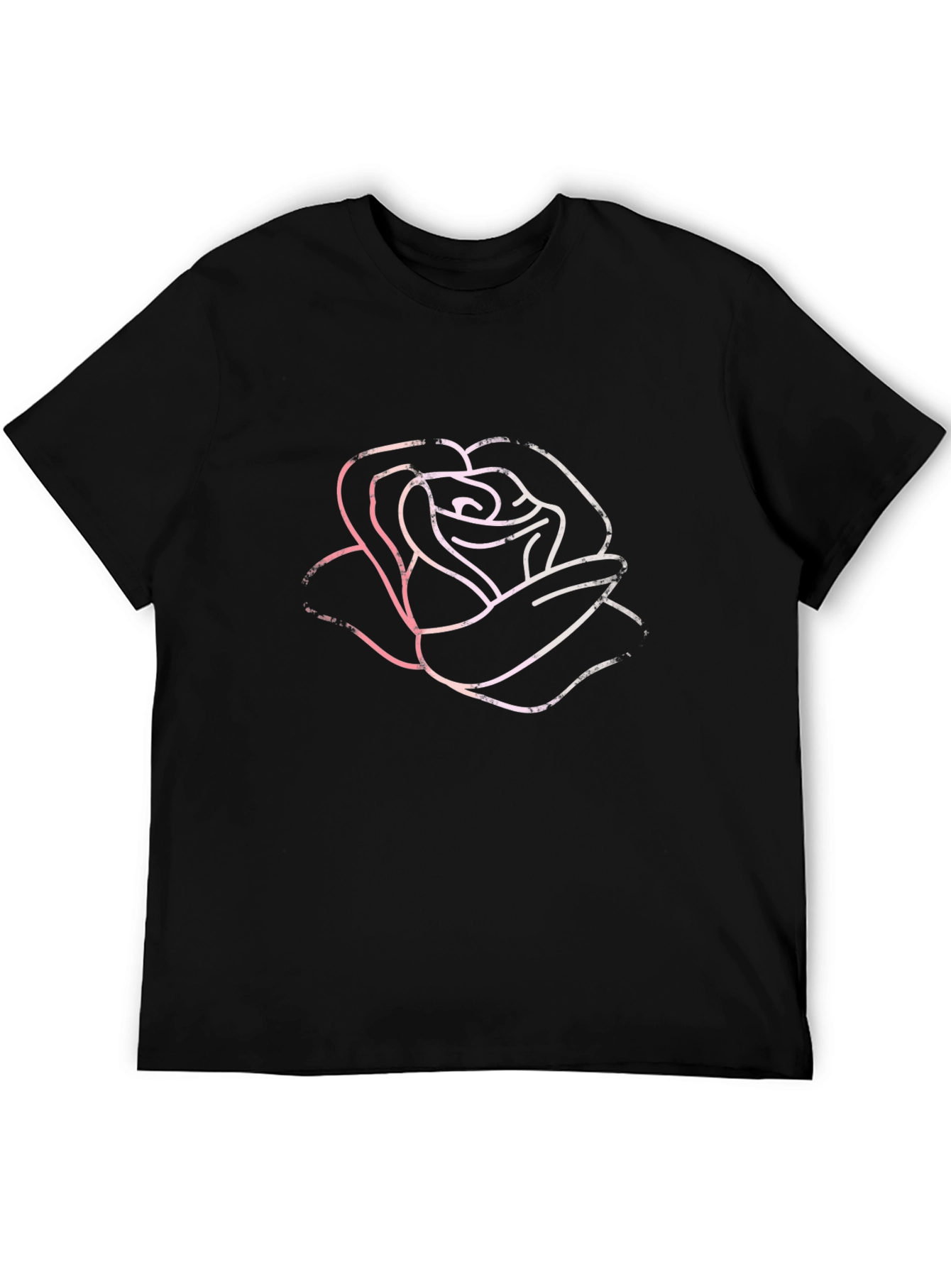 Black Rose Graphic Tee - Stylish Black Cotton T-Shirt view 5