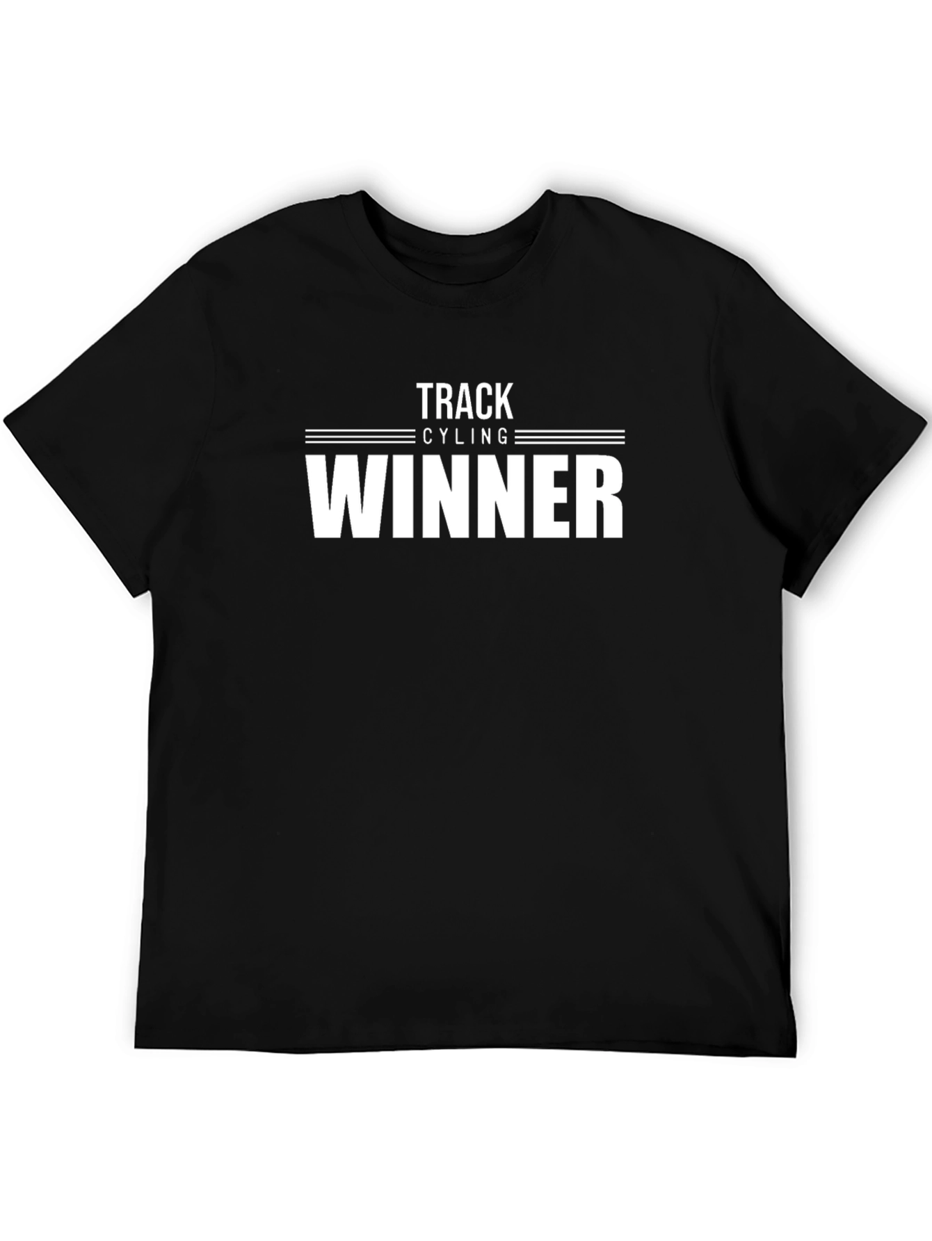 Black Track Cycling Winner T-Shirt view 5