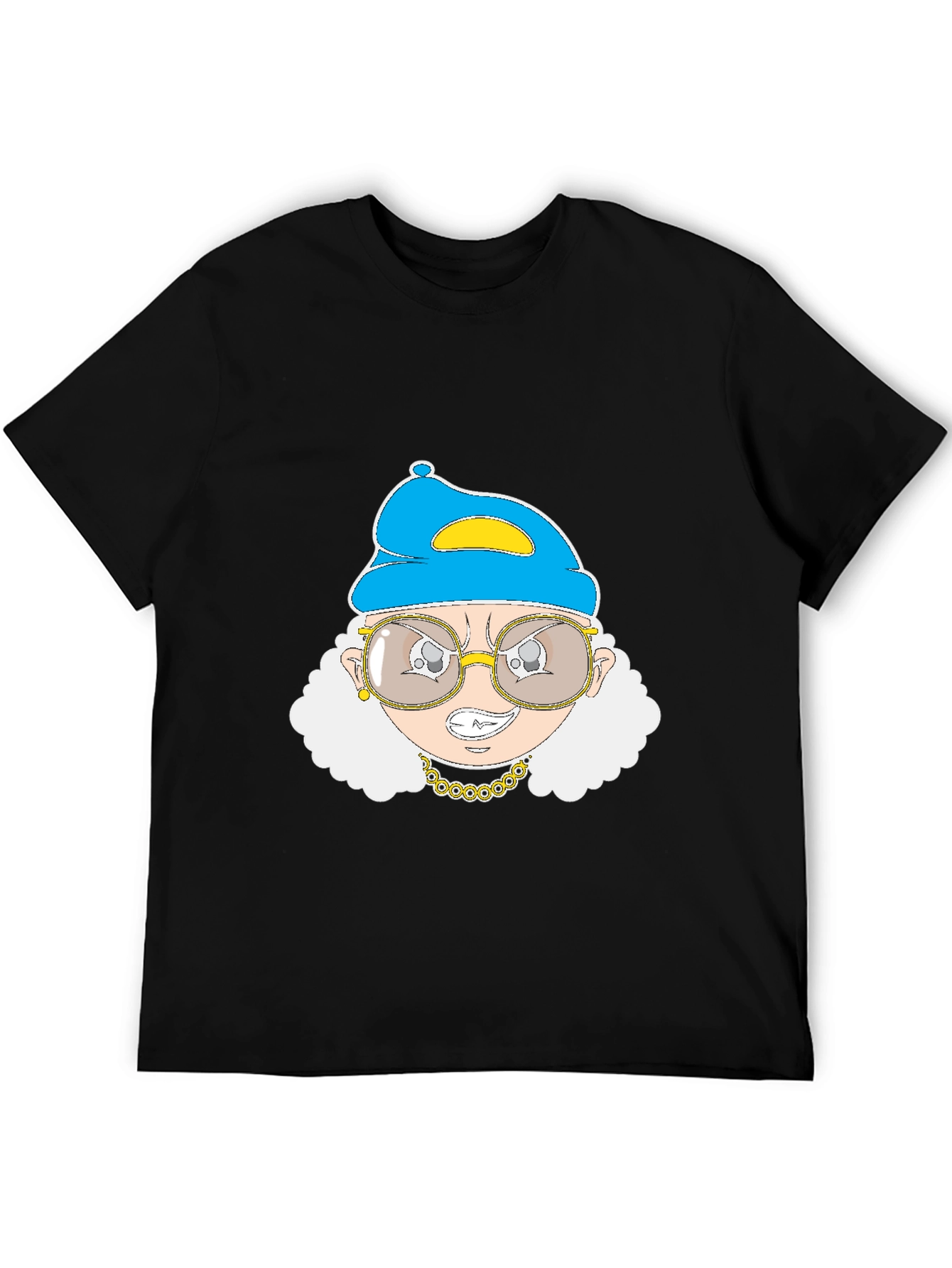 Black Grandma Gangster T-Shirt - Black view 5