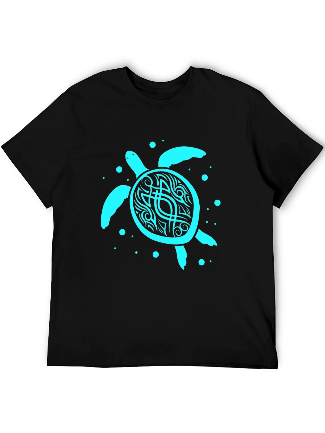 Black Men's Turtle Graphic Tee - Black view 5