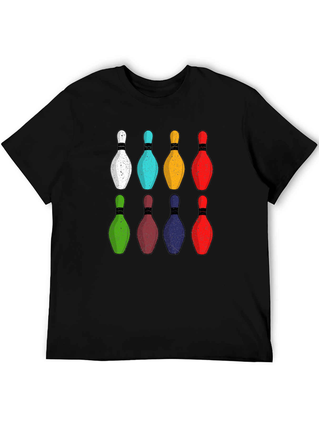 Black Bowling Pins Graphic Tee view 5