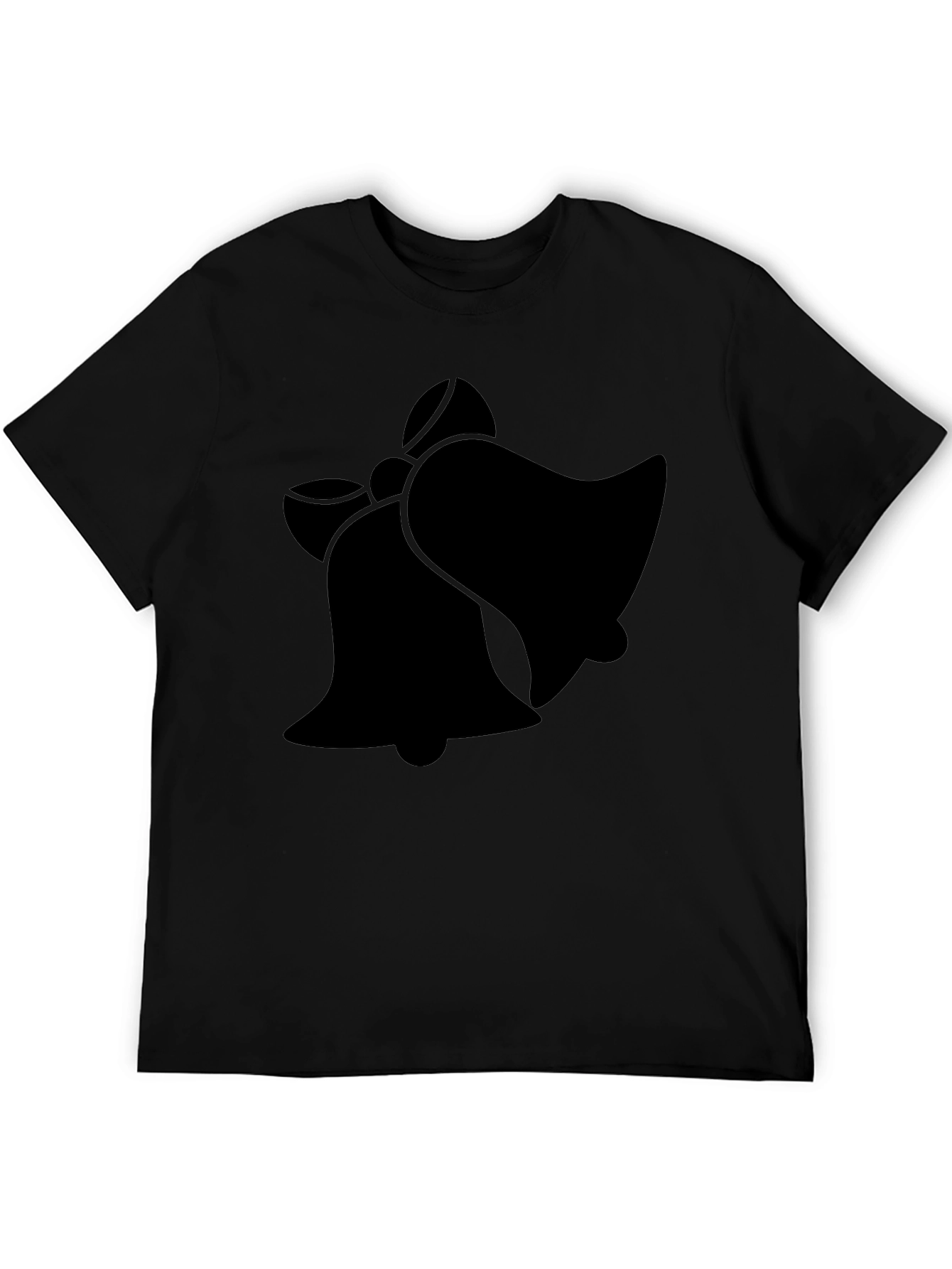 Black Festive Bells Graphic T-Shirt - Black view 5