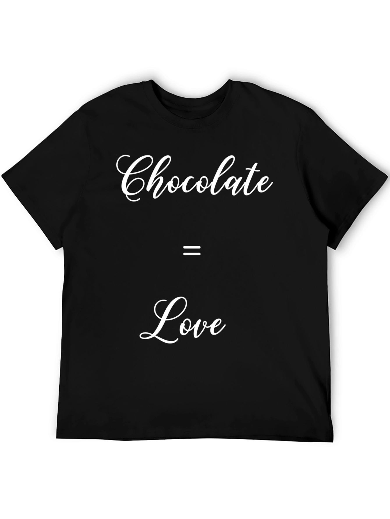 Black Chocolate Equals Love T-Shirt view 5