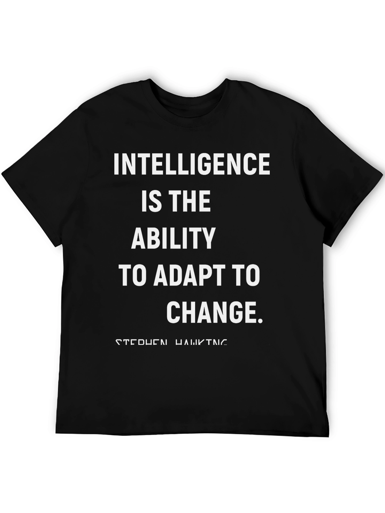 Black Intelligence Adapt to Change T-Shirt view 5