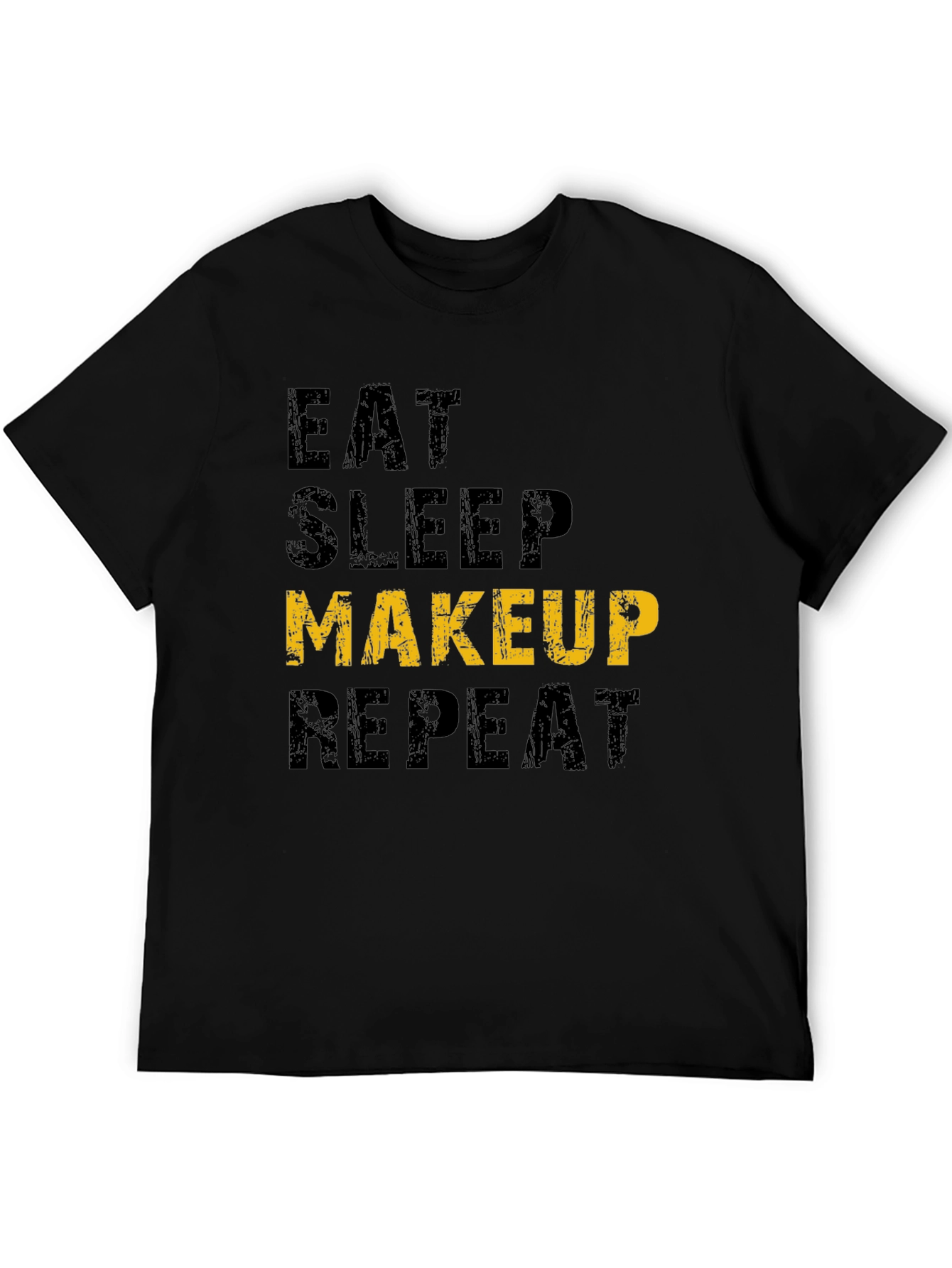 Black Eat Sleep Makeup Repeat Graphic T-Shirt view 5
