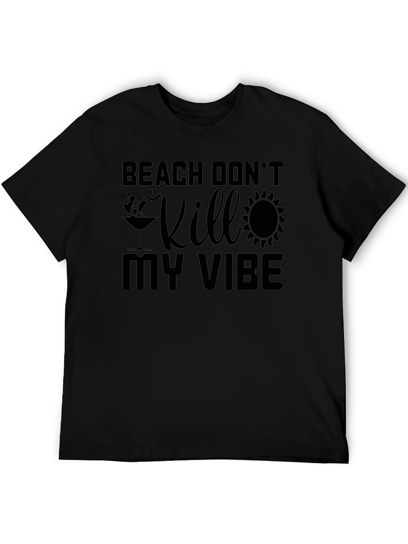 Black Beach Don't Kill My Vibe Graphic Tee view 5