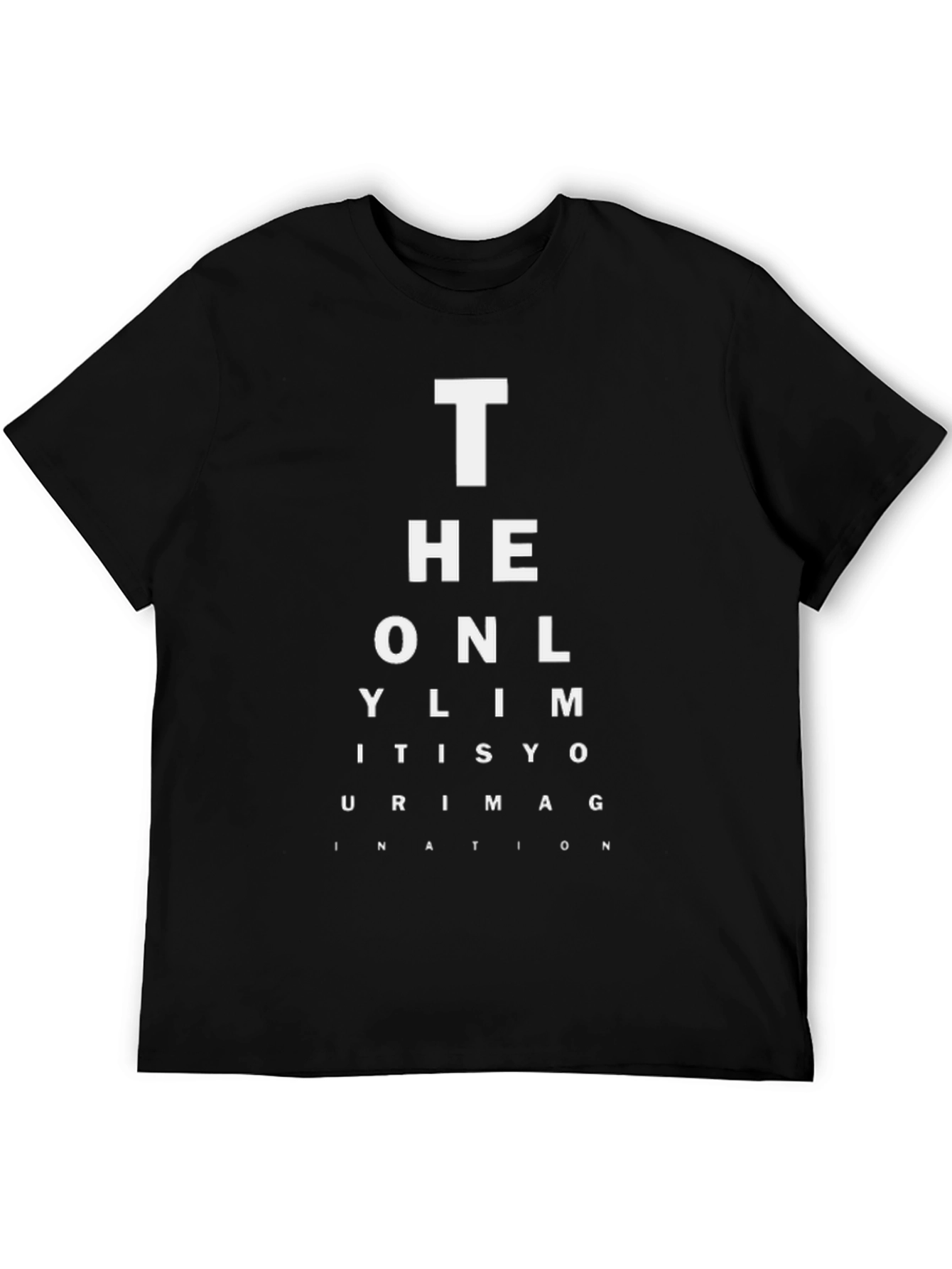 Black Eye Chart T-Shirt - The Only Limit Is Your Imagination view 5