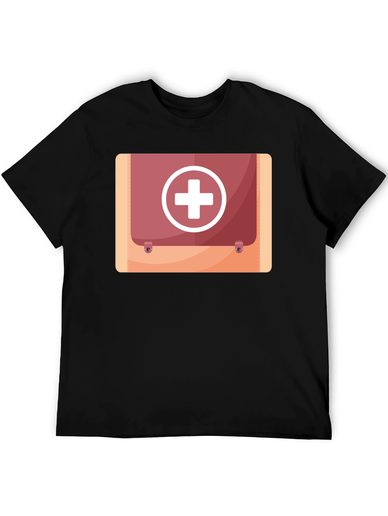 Black First Aid Kit Graphic Black Tee view 5
