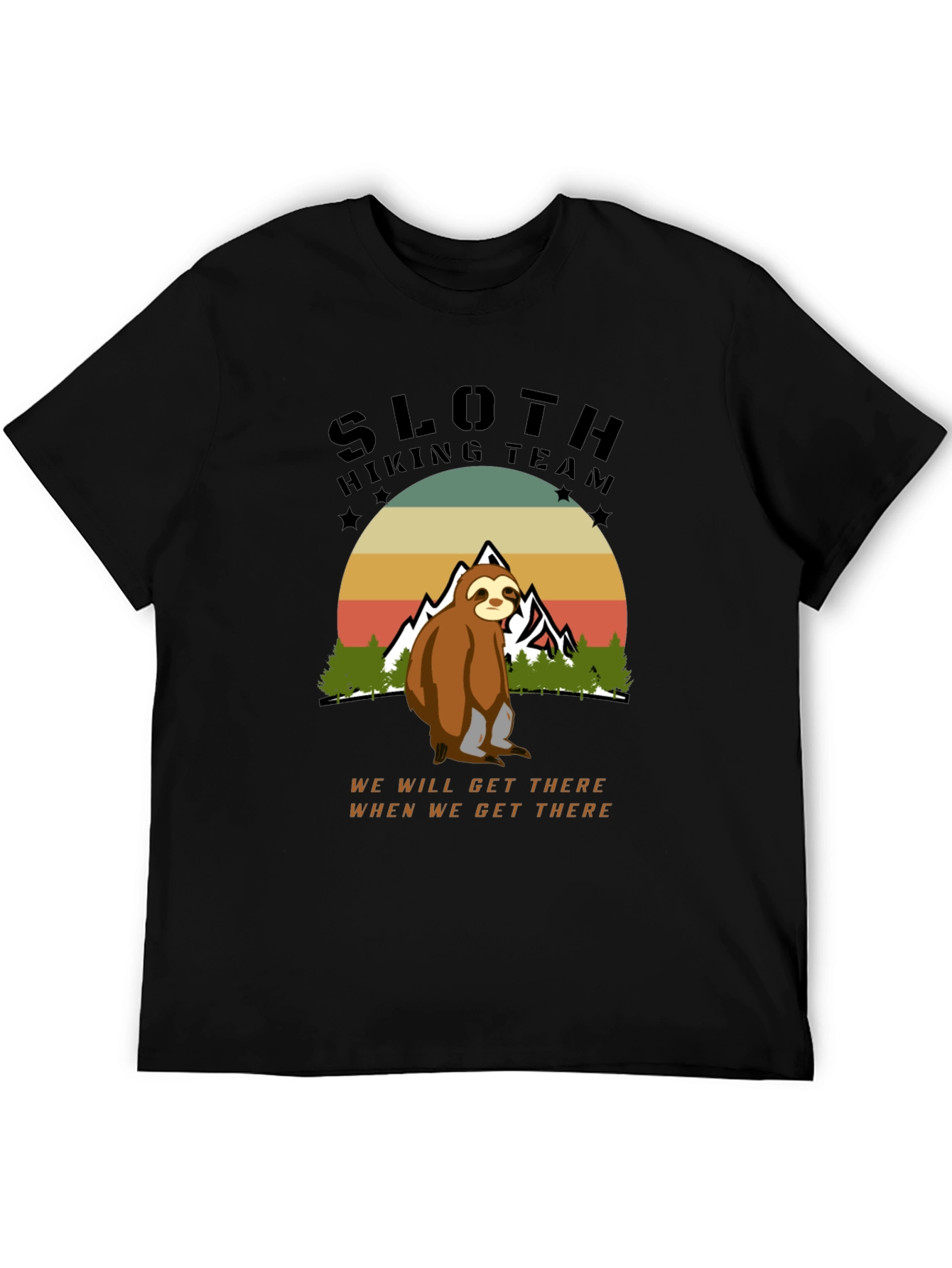 Black Sloth Hiking Team Tee view 5