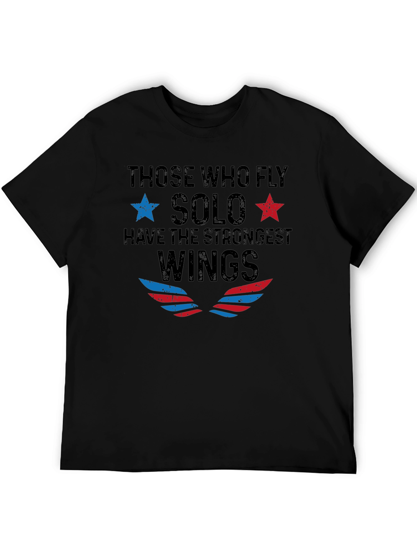 Black Strongest Wings Solo T-Shirt view 5