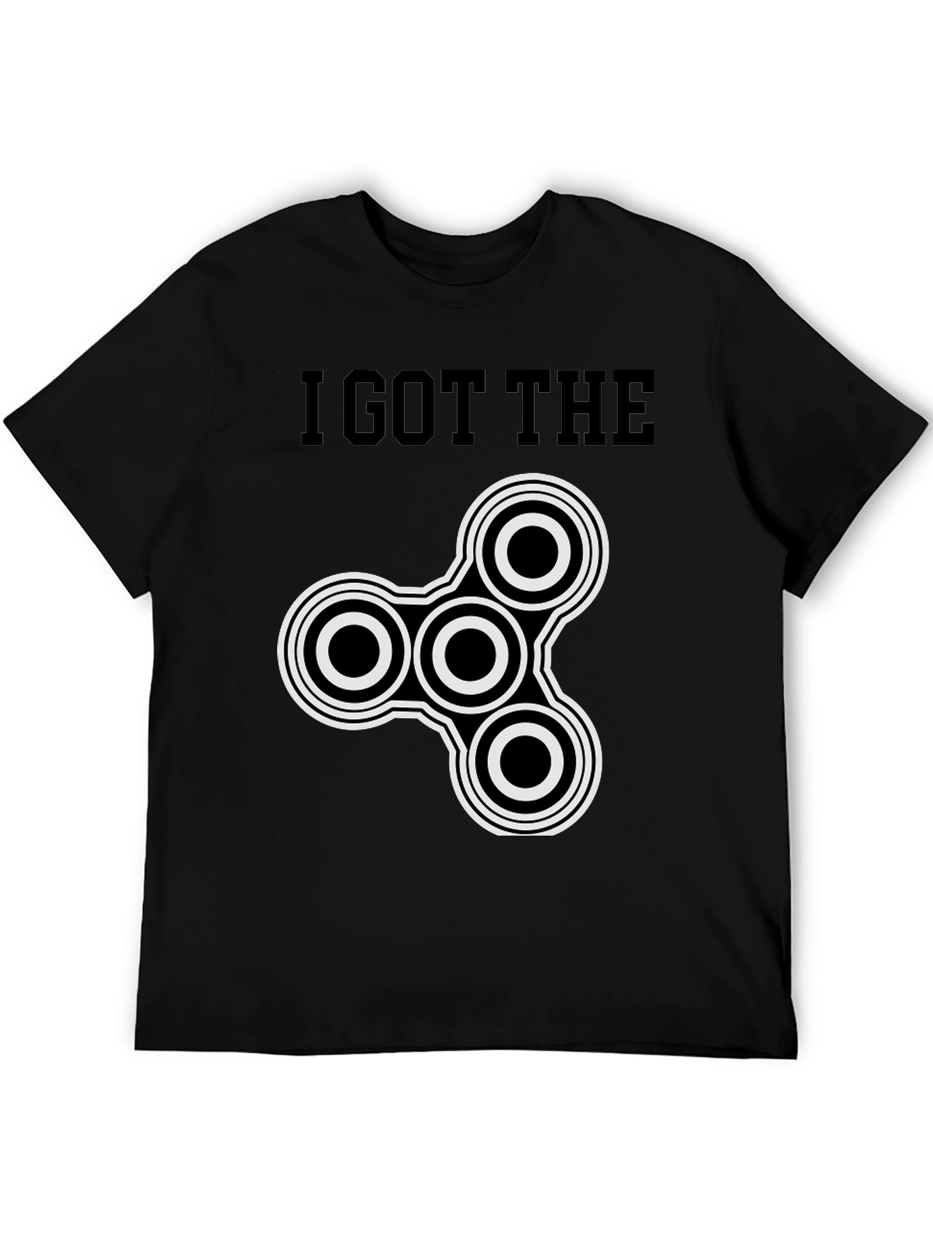 Black I Got The Spinner T-Shirt - Black Cotton Blend Tee view 5