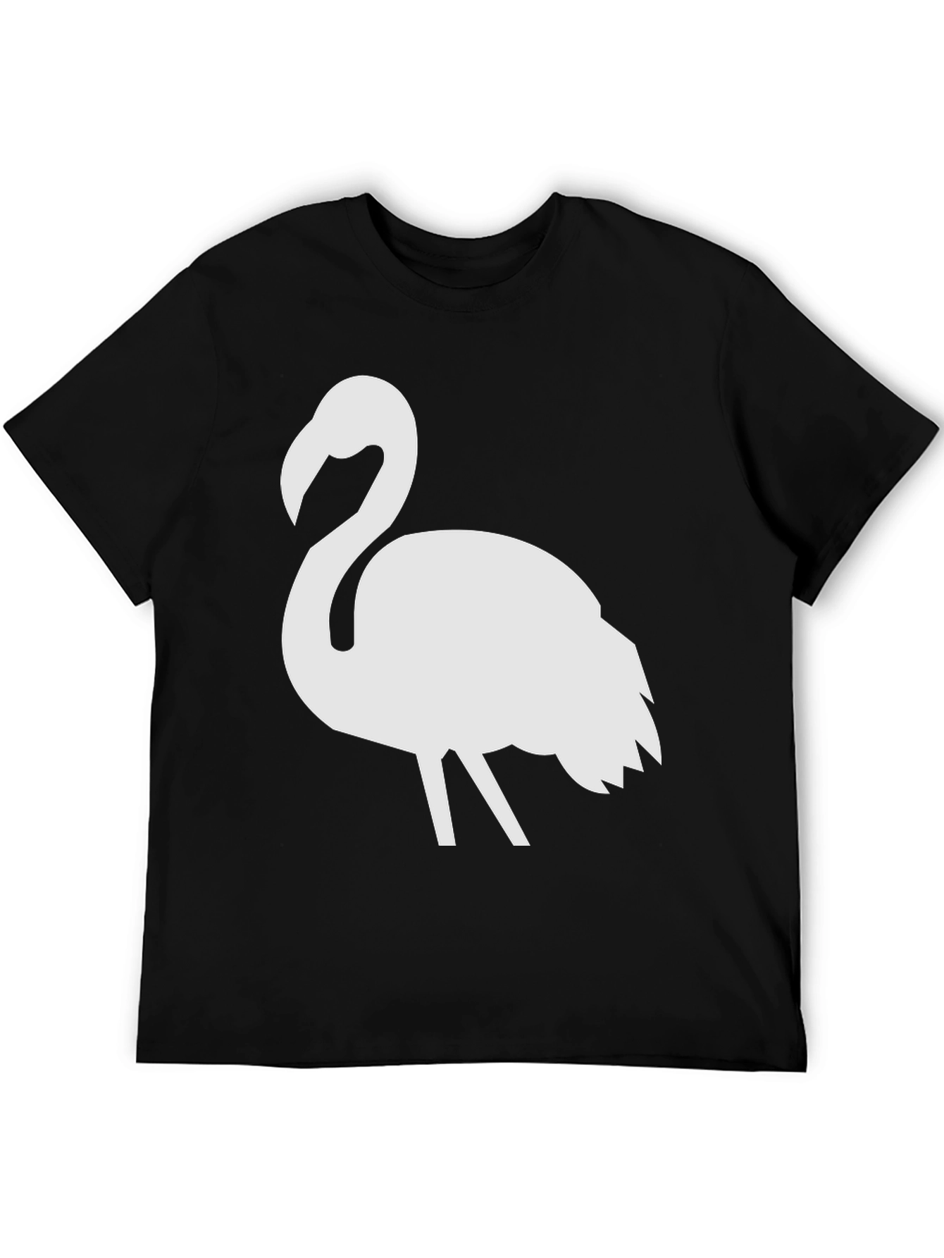 Black Flamingo Graphic Tee - Men's Black T-Shirt view 5