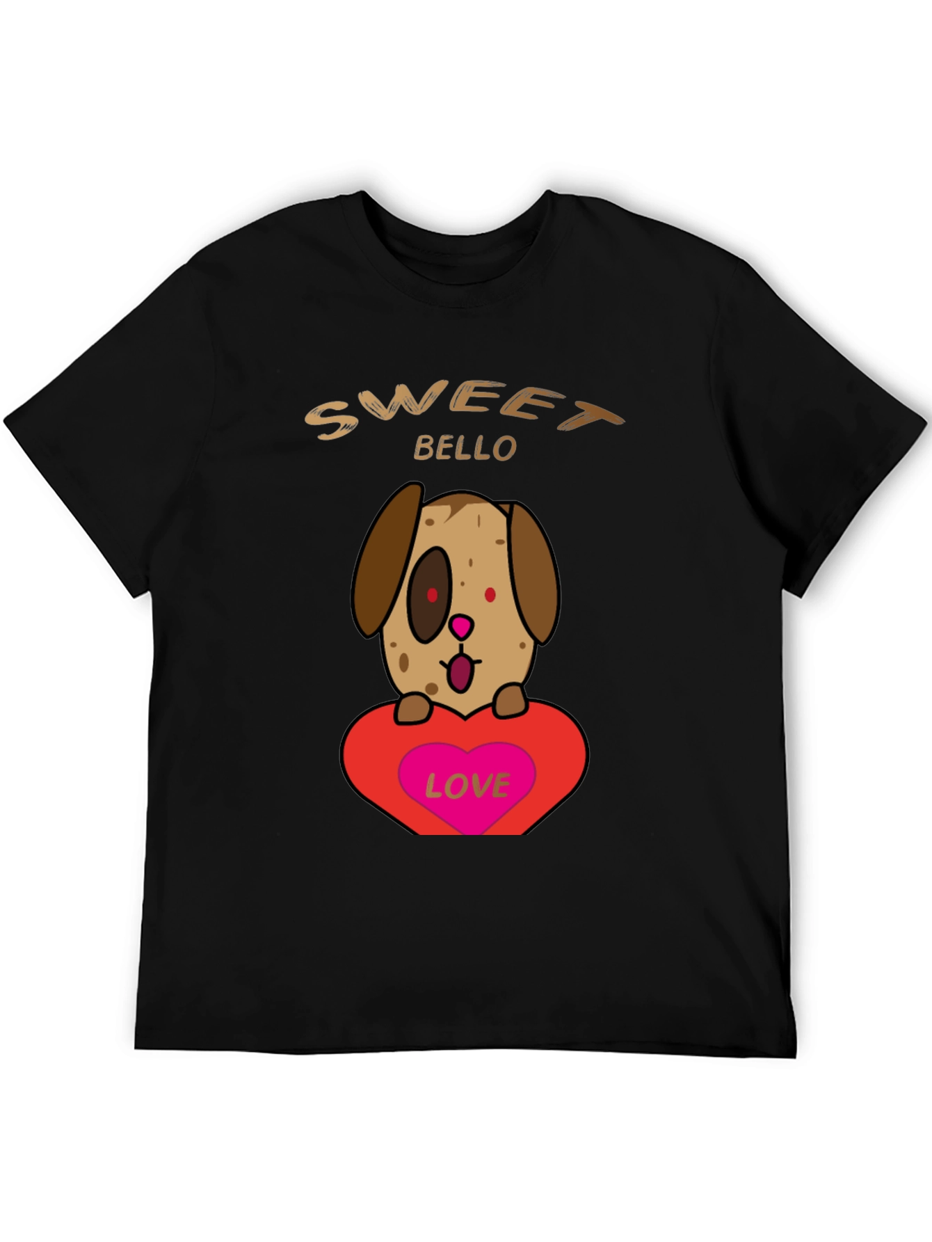 Black Sweet Bello Dog Lover T-Shirt view 5