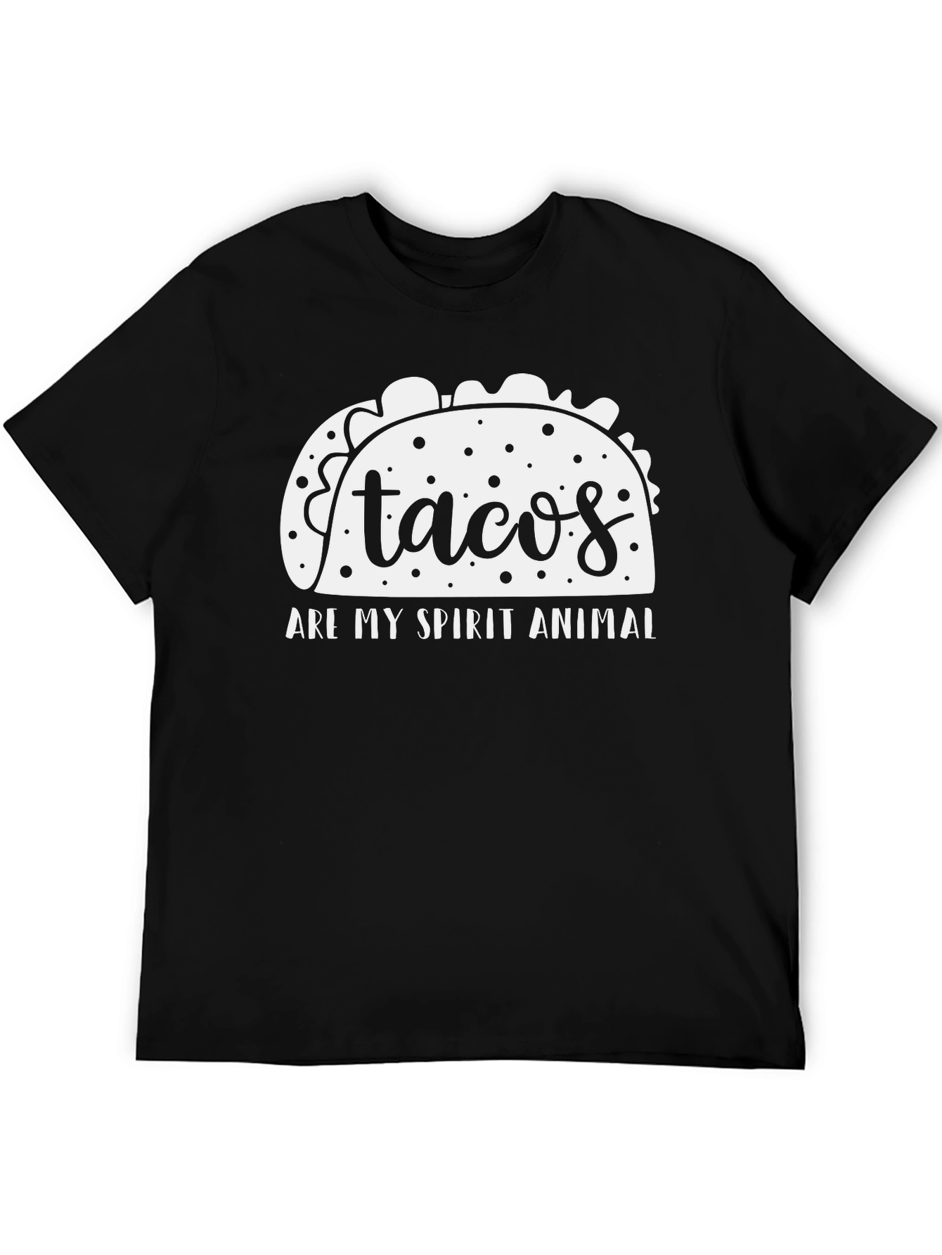 Black Tacos Are My Spirit Animal Graphic Tee view 5