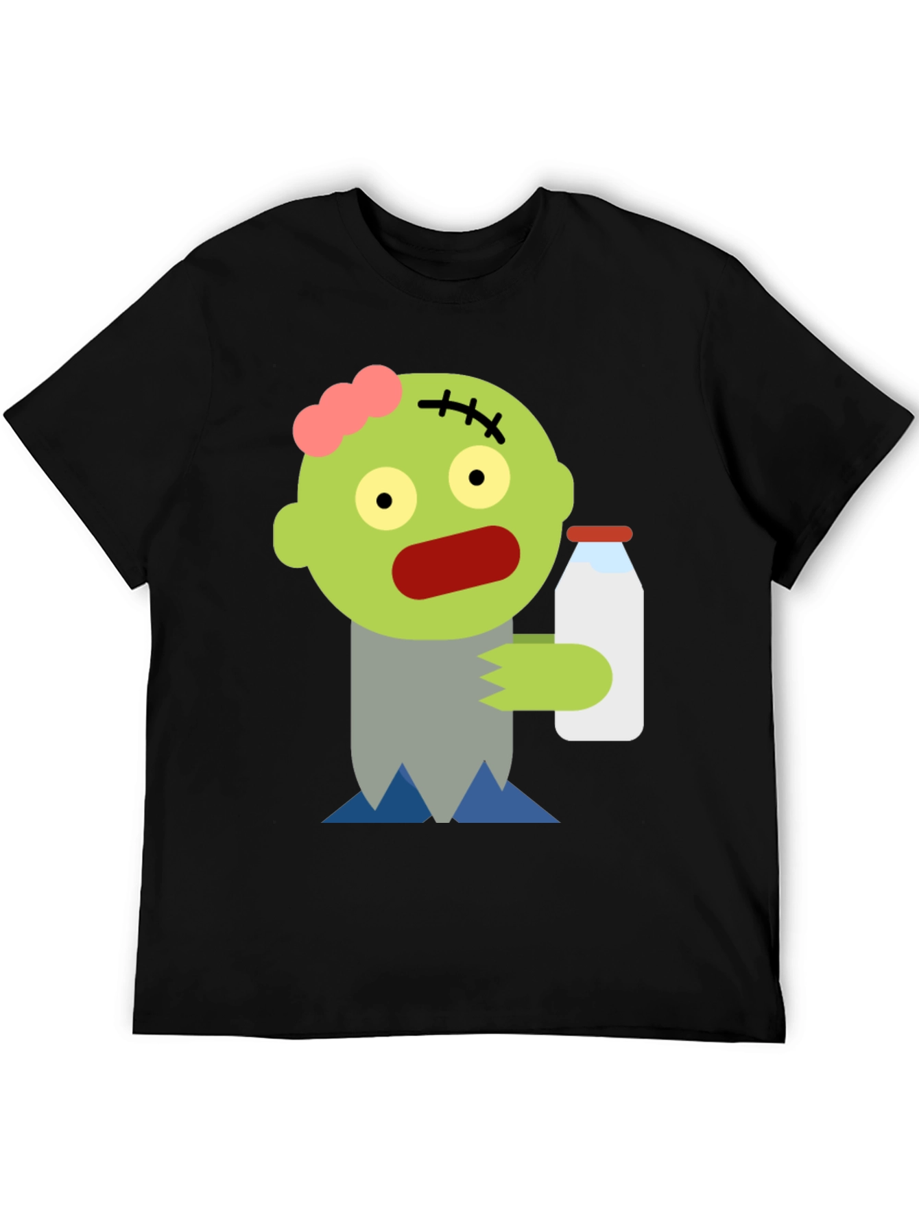 Black Zombie Milk T-Shirt - Spooky Fun! view 5