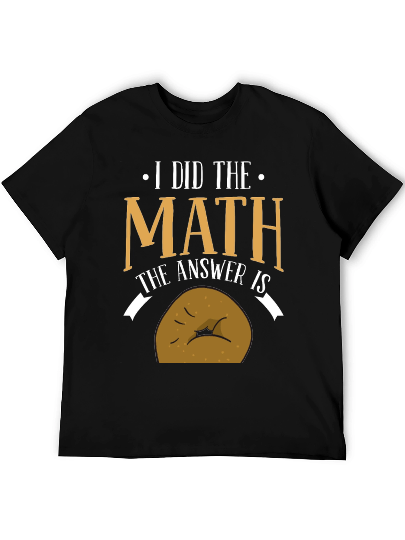 Black Math Potato Funny T-Shirt view 5