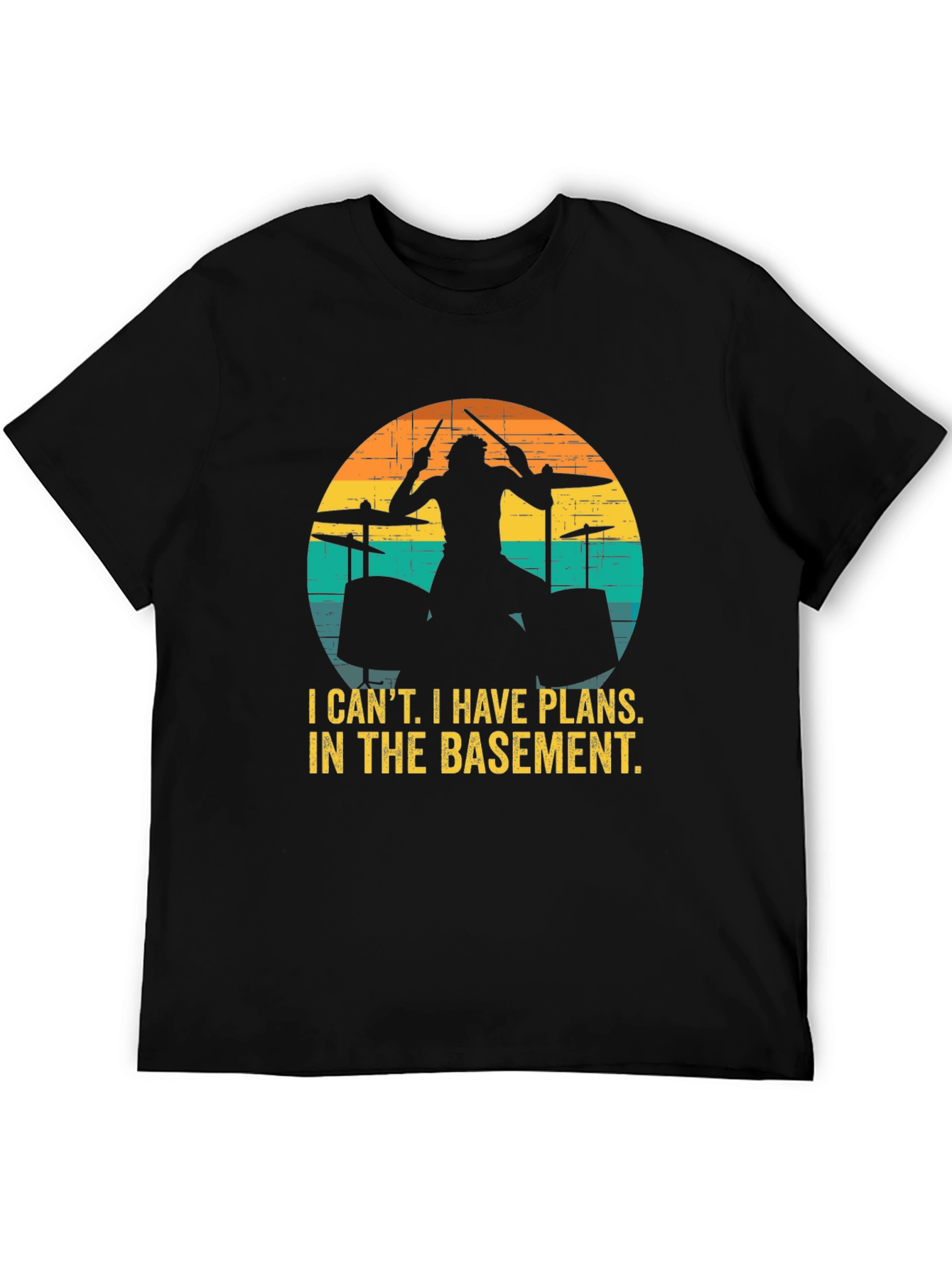 Black Drummer's 'I Have Plans' Black T-Shirt view 5